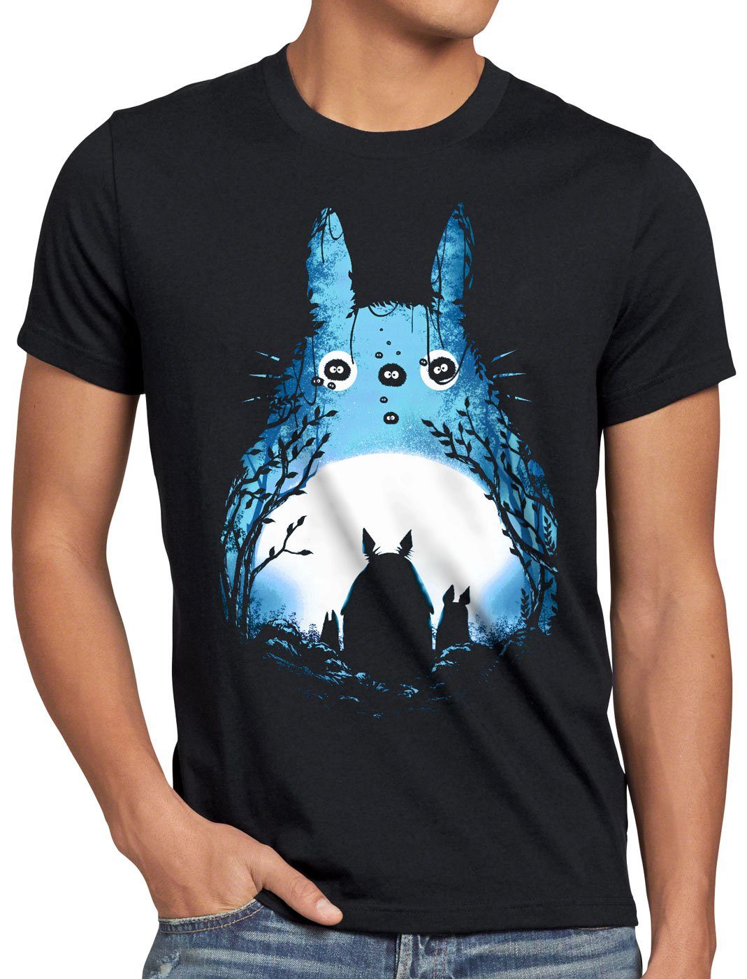 style3 T-Shirt Russmännchen Vollmond anime ghibli mein nachbar tonari totor günstig online kaufen