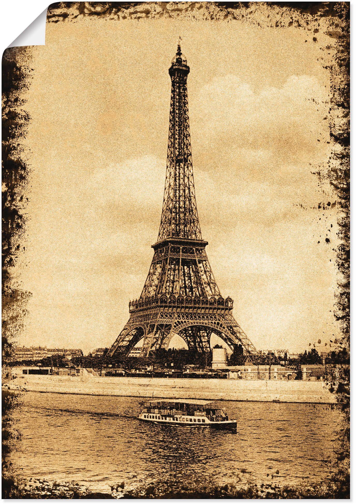 Artland Poster Paris - Eiffelturm Vintage, Gebäude (1 St), ohne Rahmen. € 16,85