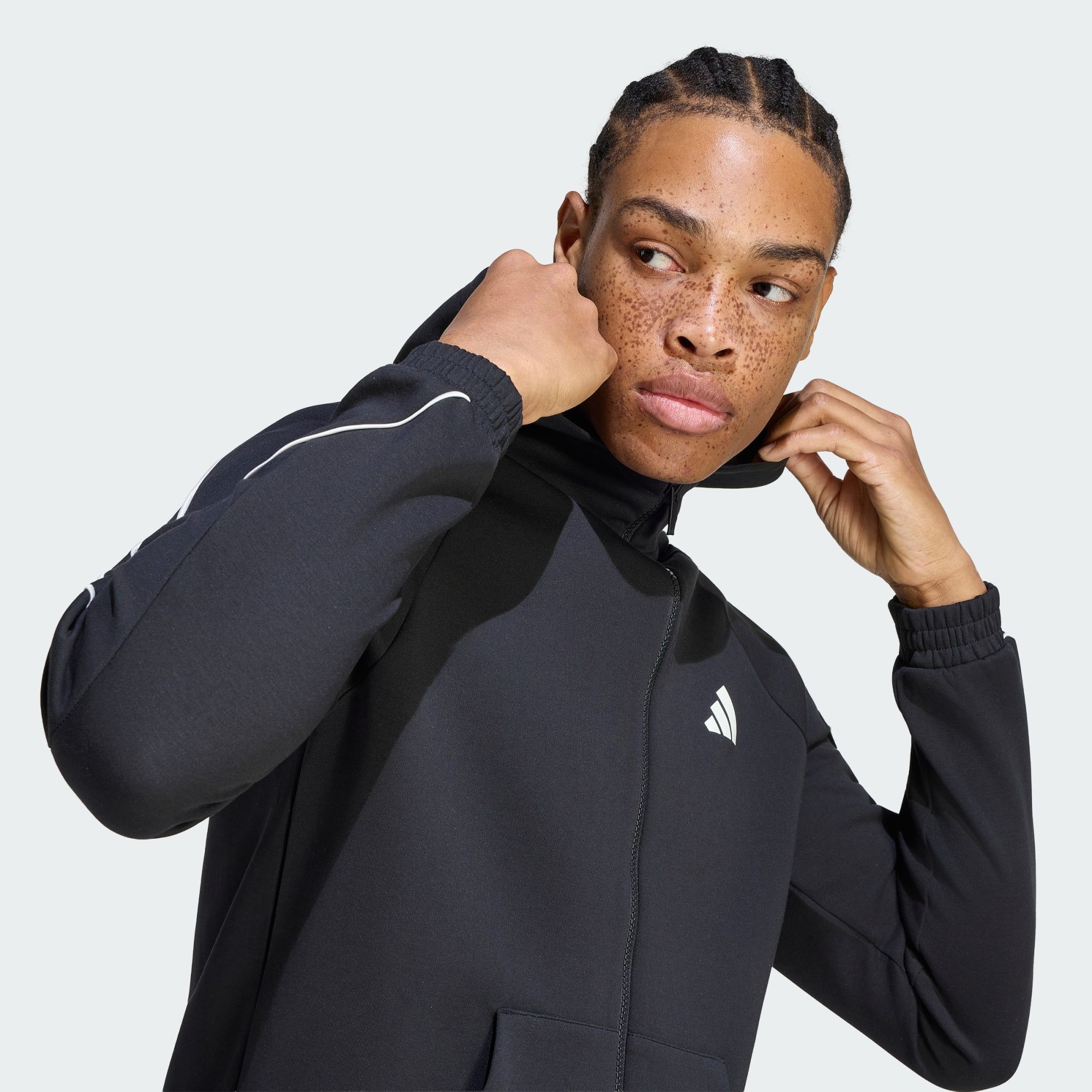 adidas Sportswear Funktionsjacke STADIUM SMALL LOGO FULL-ZIP HOODIE (1-St) – Bild 5 von 5