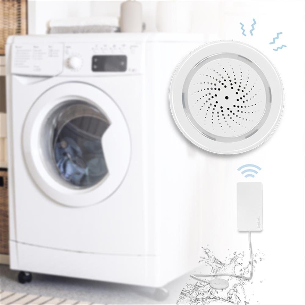 LogiLink Tuya Waschmaschine Smart-Home-Zubehör, Wi-Fi Spülmaschine, kompatibel Wasserlecksensor oder Smart für