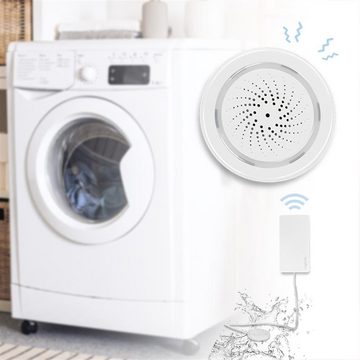 LogiLink Wi-Fi Smart Wasserlecksensor Smart-Home-Zubehör, für Waschmaschine oder Spülmaschine, Tuya kompatibel