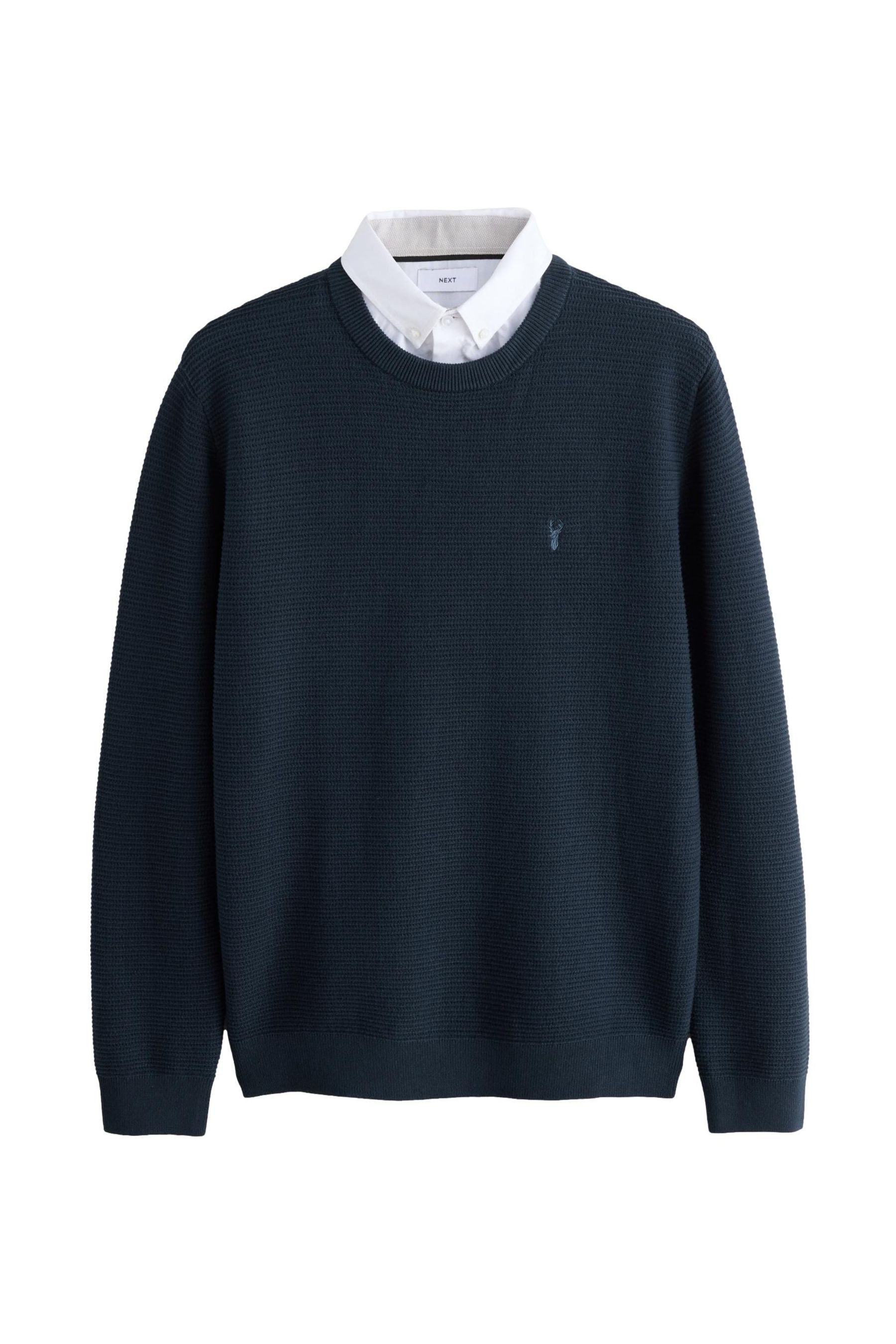 Next 2-in-1-Pullover Regular Fit Pullover mit Oxford-Hemdkragen (1-tlg) günstig online kaufen