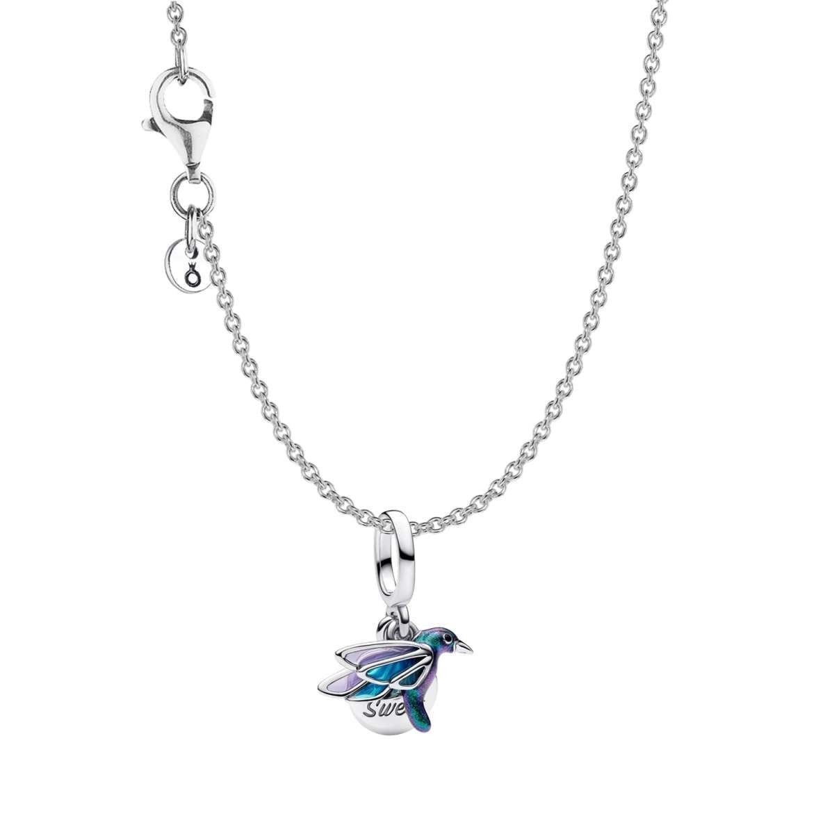 Pandora Kette mit Anhänger 28189, für Damen Silber Kolibri Schmuck-Set