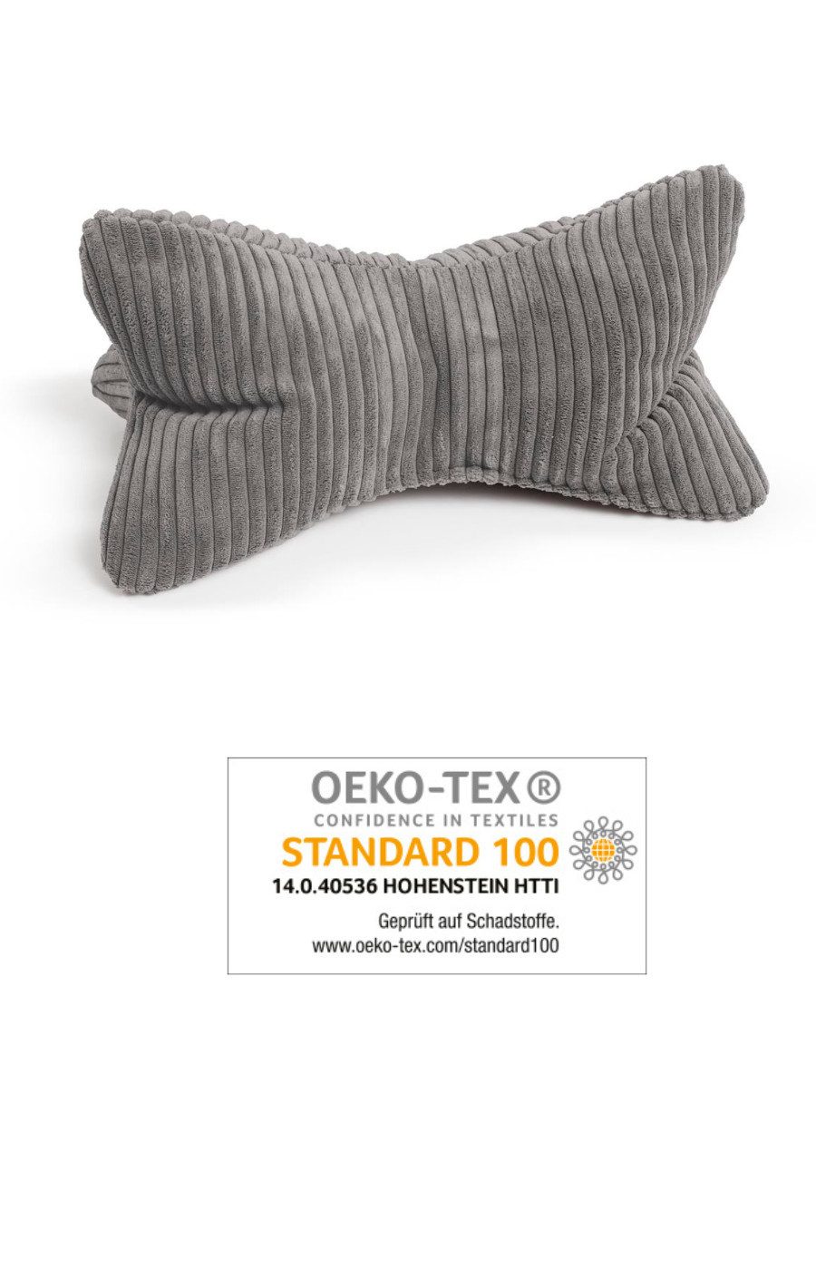 Magma Heimtex Kopfkissen Leseknochen Shara ergonomische Form, Füllung: Polyester, 1 teilig, Flauschcord
