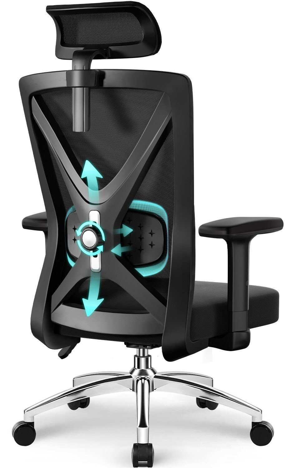 Adormii Bürostuhl Bürostuhl mit Weiches-3D-Lendenkissen,Ergonomischer Büros günstig online kaufen