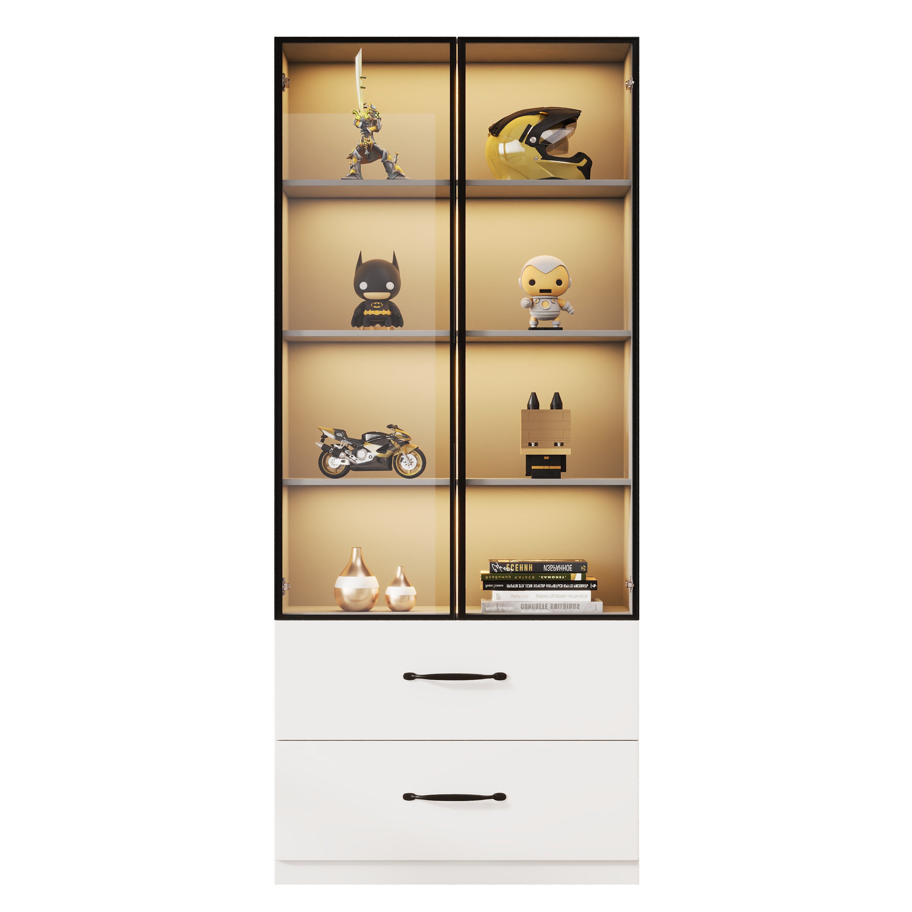 BlingBin Vitrine Glasvitrine (1-St., Hochschrank mit günstig online kaufen