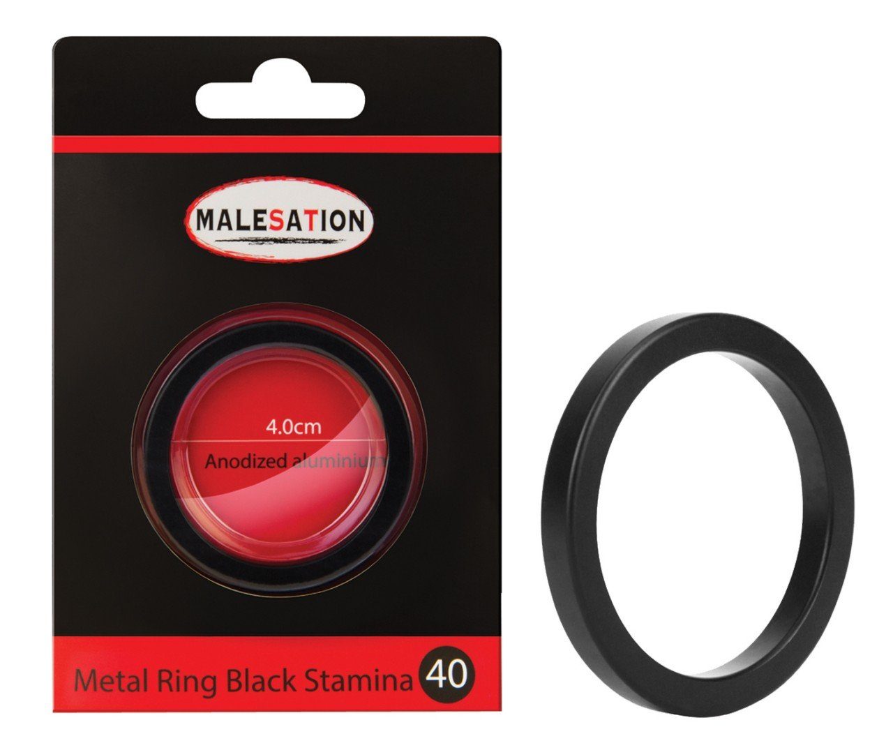 Malesation Penisring MALESATION Metal Ring Stamina - (40,45,50)