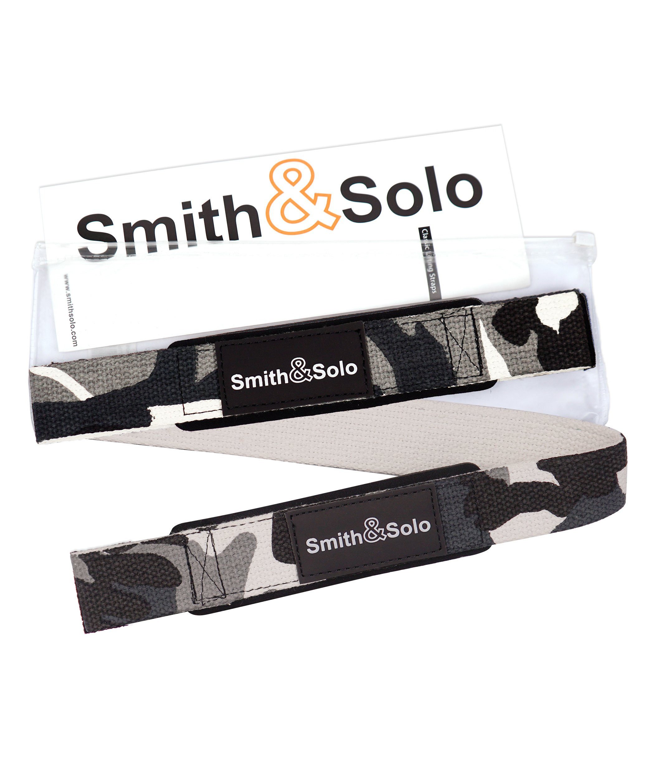 Smith & Solo Zughilfe Zughilfen für Krafttraining,Gym Zubehör, Lifting Straps Bodybuilding (2-tlg), 100% Baumwolle