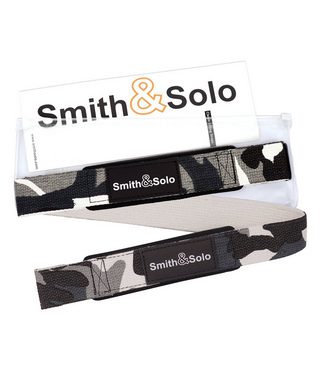 Smith & Solo Zughilfe Zughilfen für Krafttraining,Gym Zubehör, Lifting Straps Bodybuilding (2-tlg), 100% Baumwolle