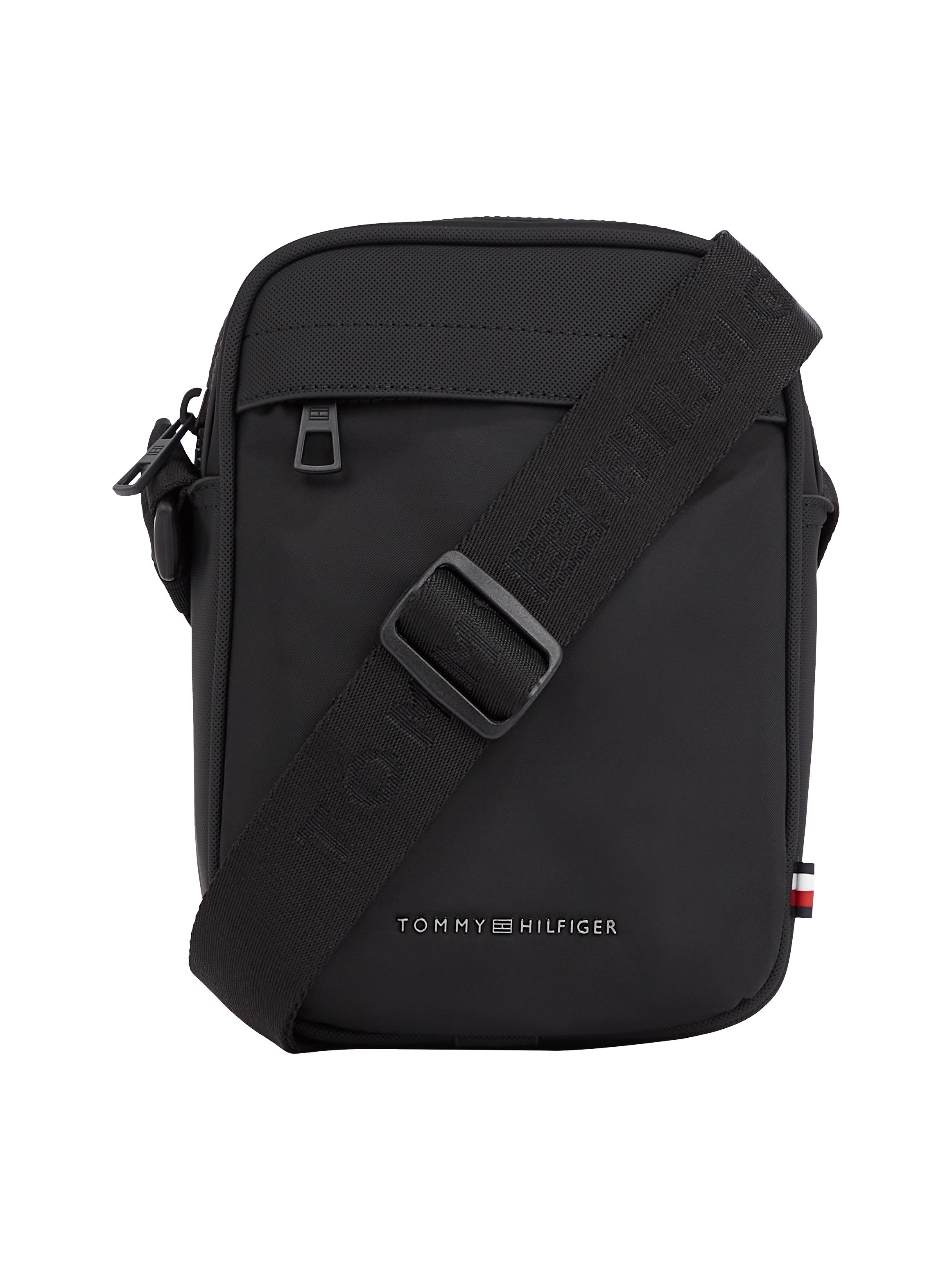 Tommy Hilfiger Umhängetasche TH REPREVE MINI REPORTER, Men Arbeitstasche, Messenger Bag, Schultertasche, Vordertaschenfach