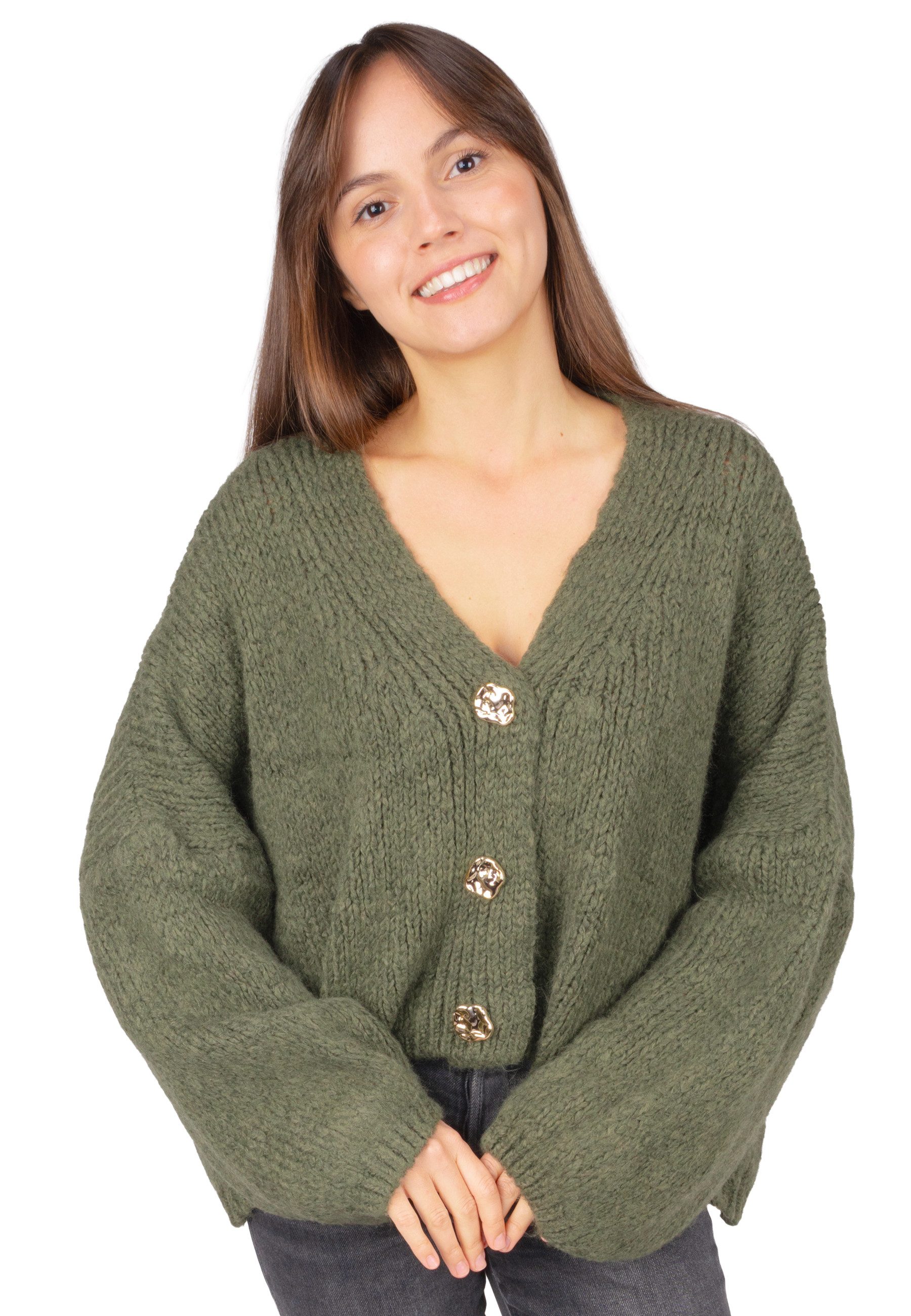Seasons of April Cardigan JOJO (1-tlg) Damen Cardigan Strickjacke Oversize günstig online kaufen
