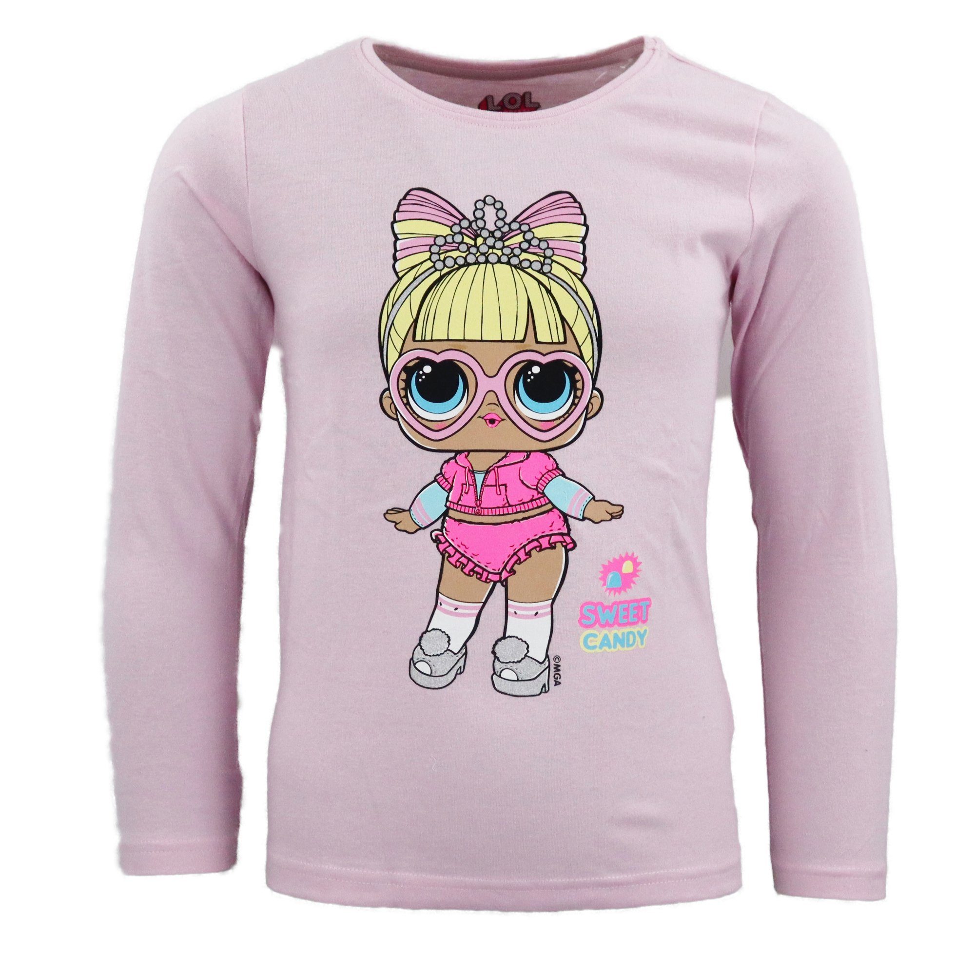 98 L.O.L. Mädchen bis Gr. SURPRISE! Surprise Schlafanzug LOL Rosa Kinder 128 langarm Pyjama