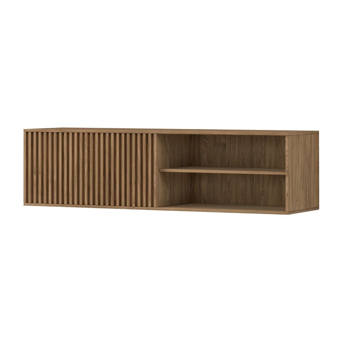 MOEBLO TV-Board Entia (Hängend Sideboard Wohnzimmer Kommode Schlafzimmer Komodenschrank Highboard, Eiche Artisan mit Lamellen), (HxTxB): 40x40x150 cm