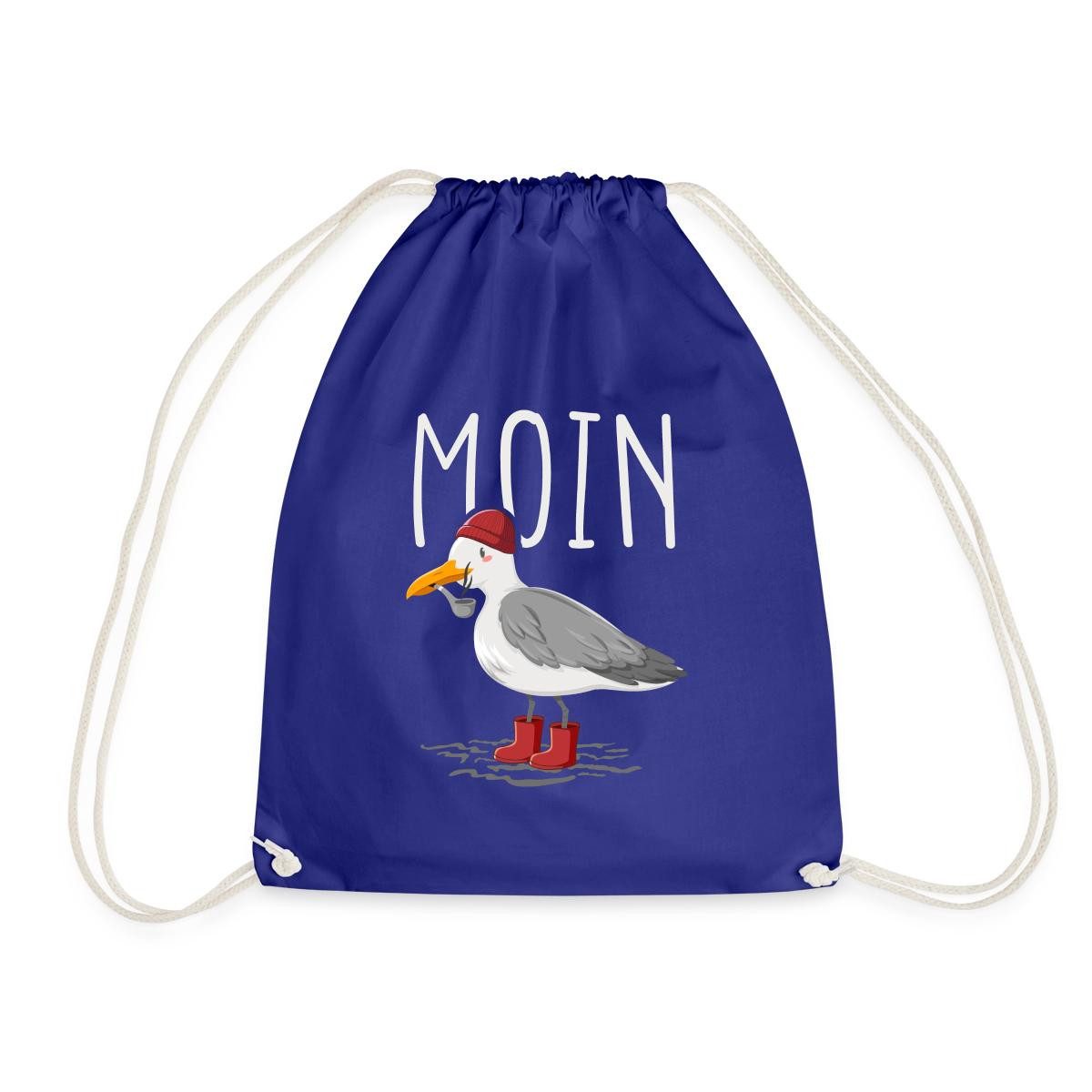 Spreadshirt Turnbeutel Moin Möwe Seemann Seemöwe Urlaub Geschenk Turnbeutel (1-tlg)
