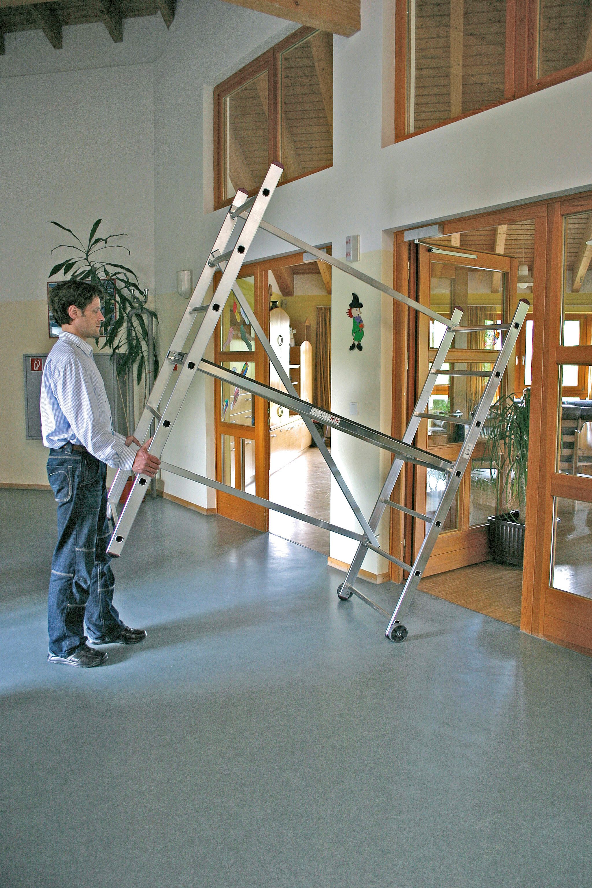 KRAUSE CORDA mobile scaffold, working height: 3 m