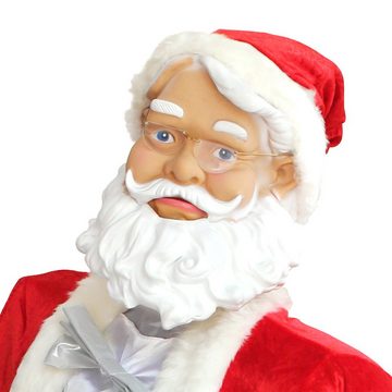 lux.pro Weihnachtsmann, Karaoke Nikolaus Singend Tanzend 150 cm