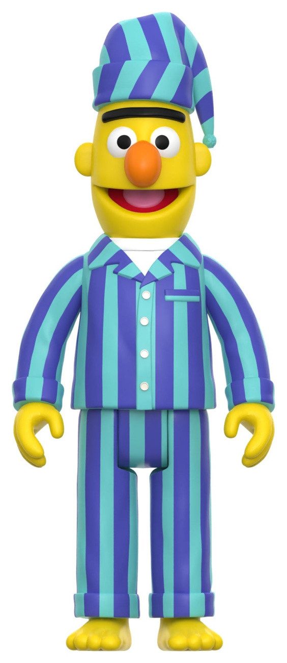 Super7 Actionfigur Sesamstraße ReAction Actionfigur Wave 06 Bert (PJ) 10 cm