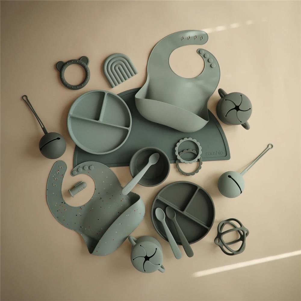 Mushie Kinderbecher Snackbecher Cambridge Blue