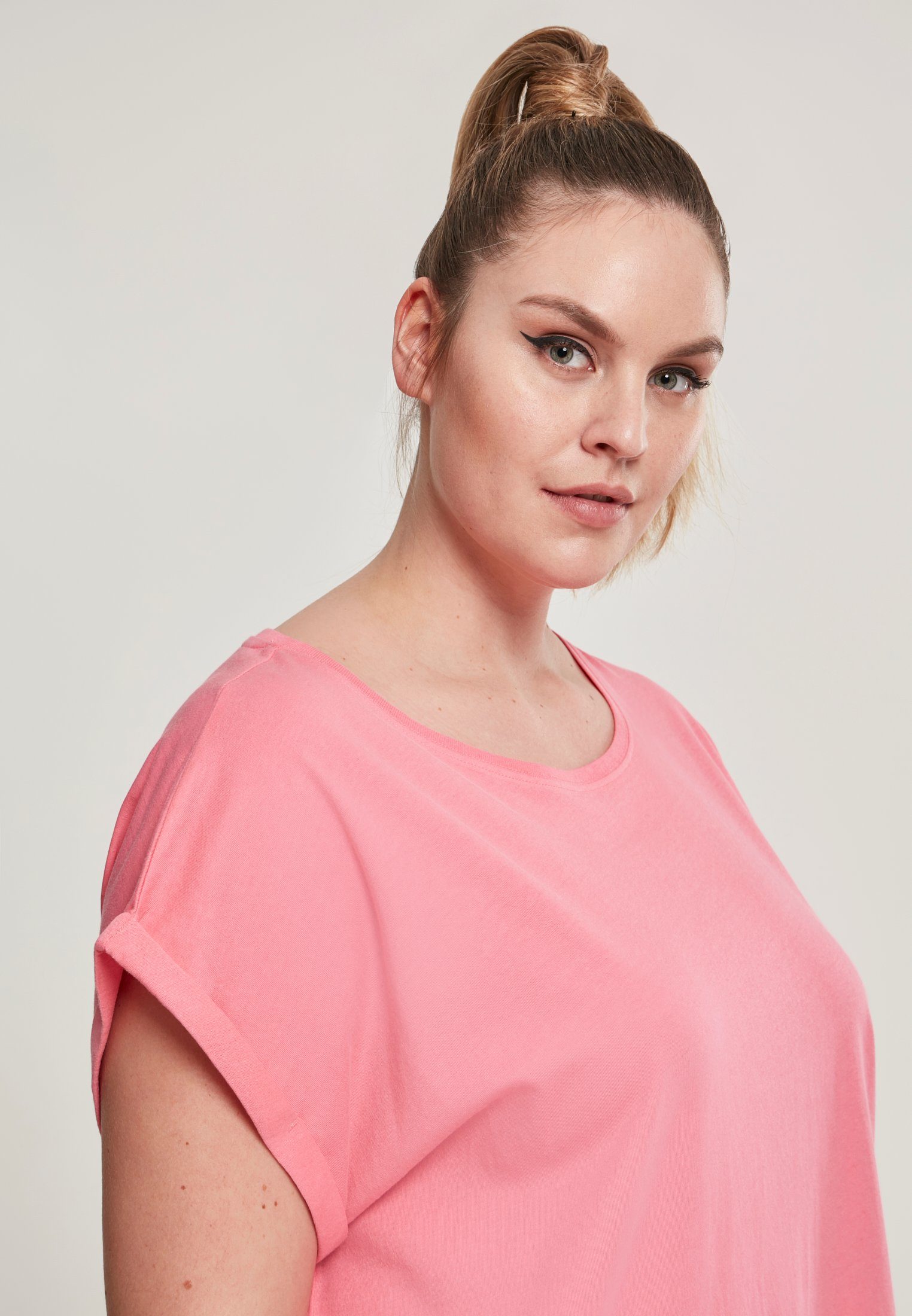Extended T-Shirt pinkgrapefruit CLASSICS URBAN Shoulder TB771