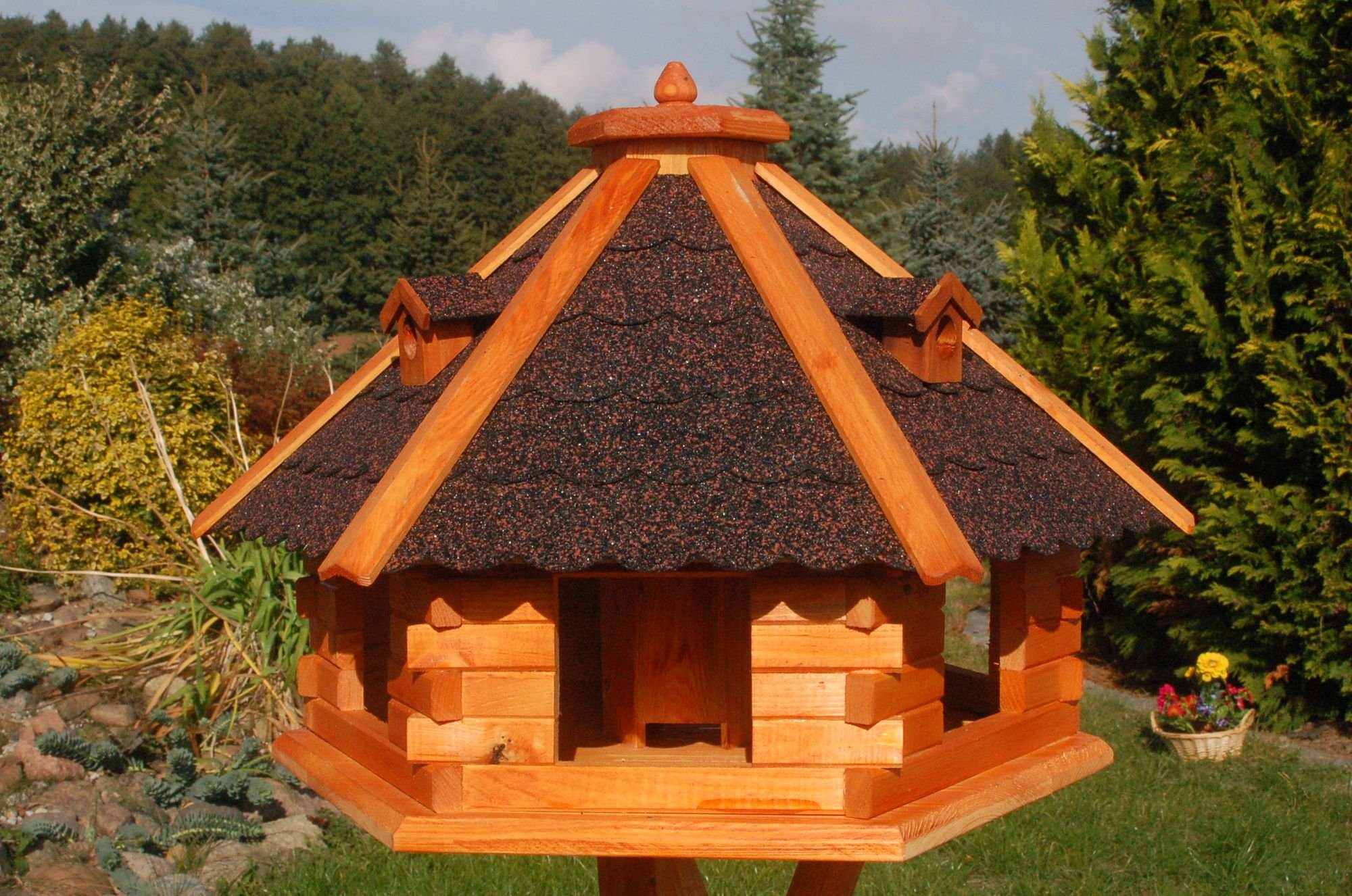 Vogelhaus Riesiges XXL Vogelhaus, Futterhaus 67 x 45 cm impräg.