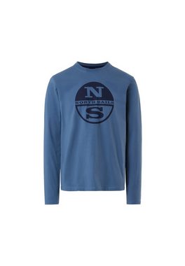North Sails T-Shirt Langarm-T-Shirt mit Logo-Druck mit klassischem Design