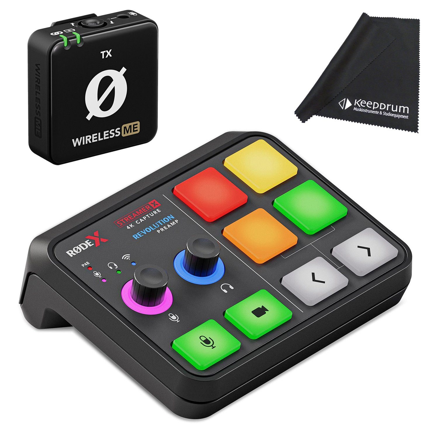 Rode Streamer X Interface mit WIME-TX Mikrofon Digitales Aufnahmegerät