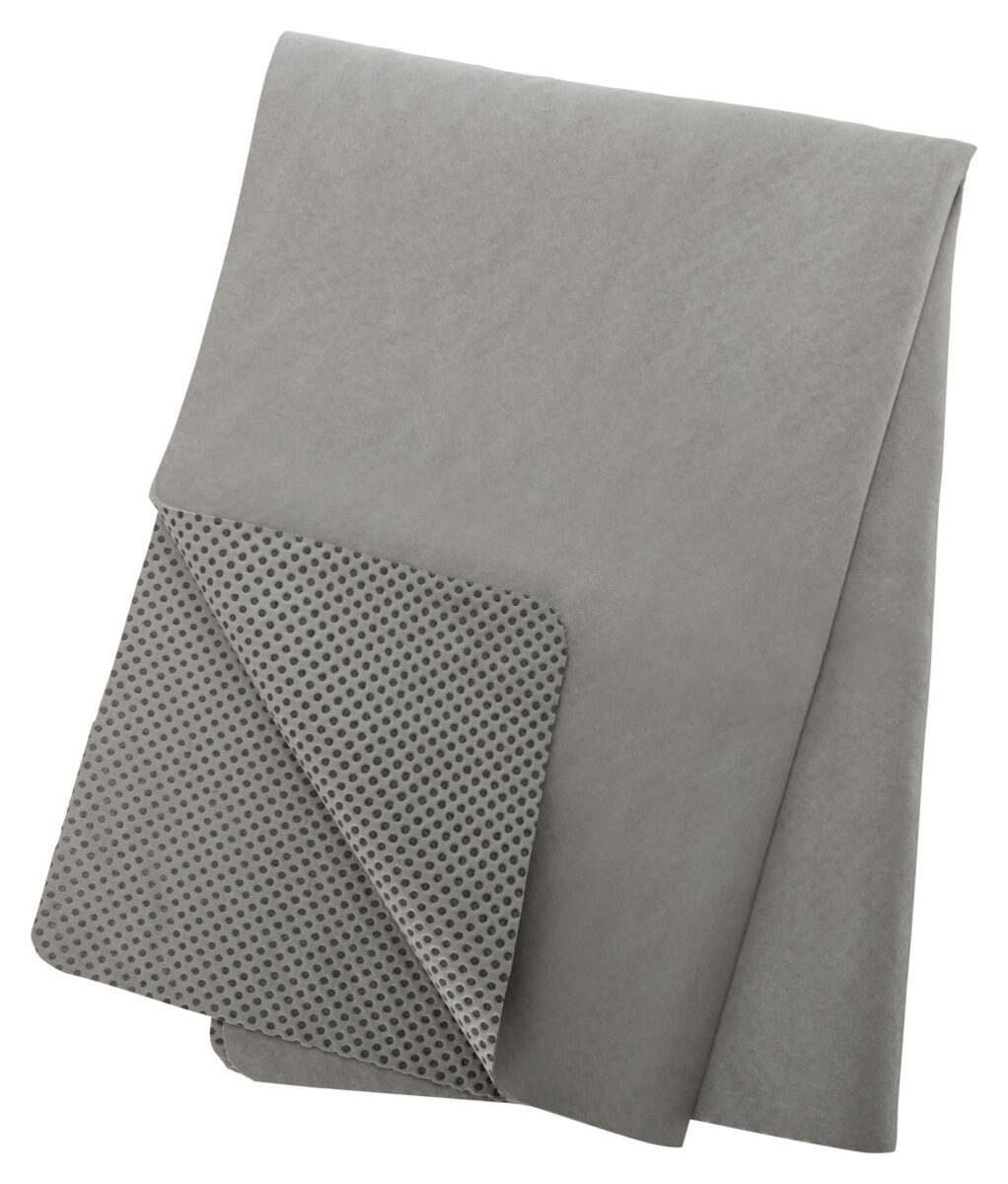 TRIXIE Hundekrawatte Handtuch - grau - 66 × 43 cm