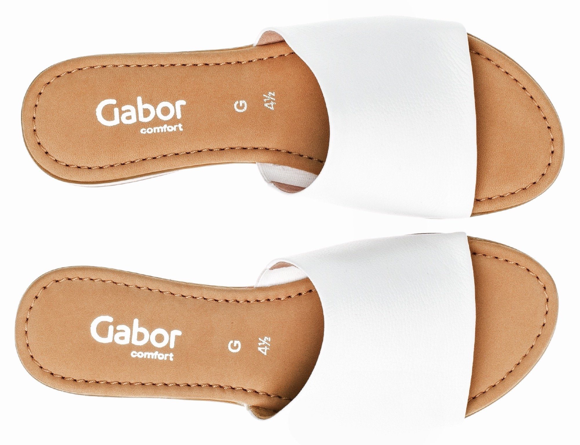 Gabor RHODOS Pantolette in zeitlosem weiß Design