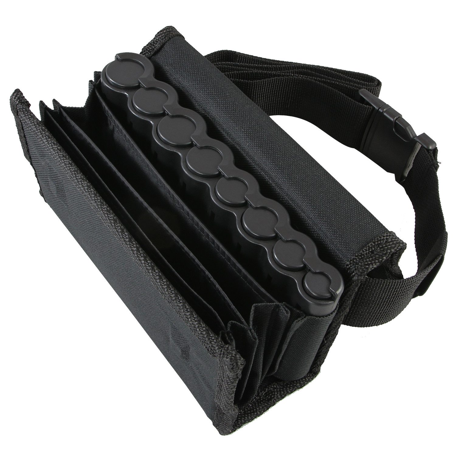 HMF Kellnerbörse Kellnertasche mit herausnehmbaren Euro-Geldwechsler (inkl. Hüftgurt mit Clipverschluss), Kellnerbörse 20,5 cm x 6,5 cm x 10,0 cm, schwarz