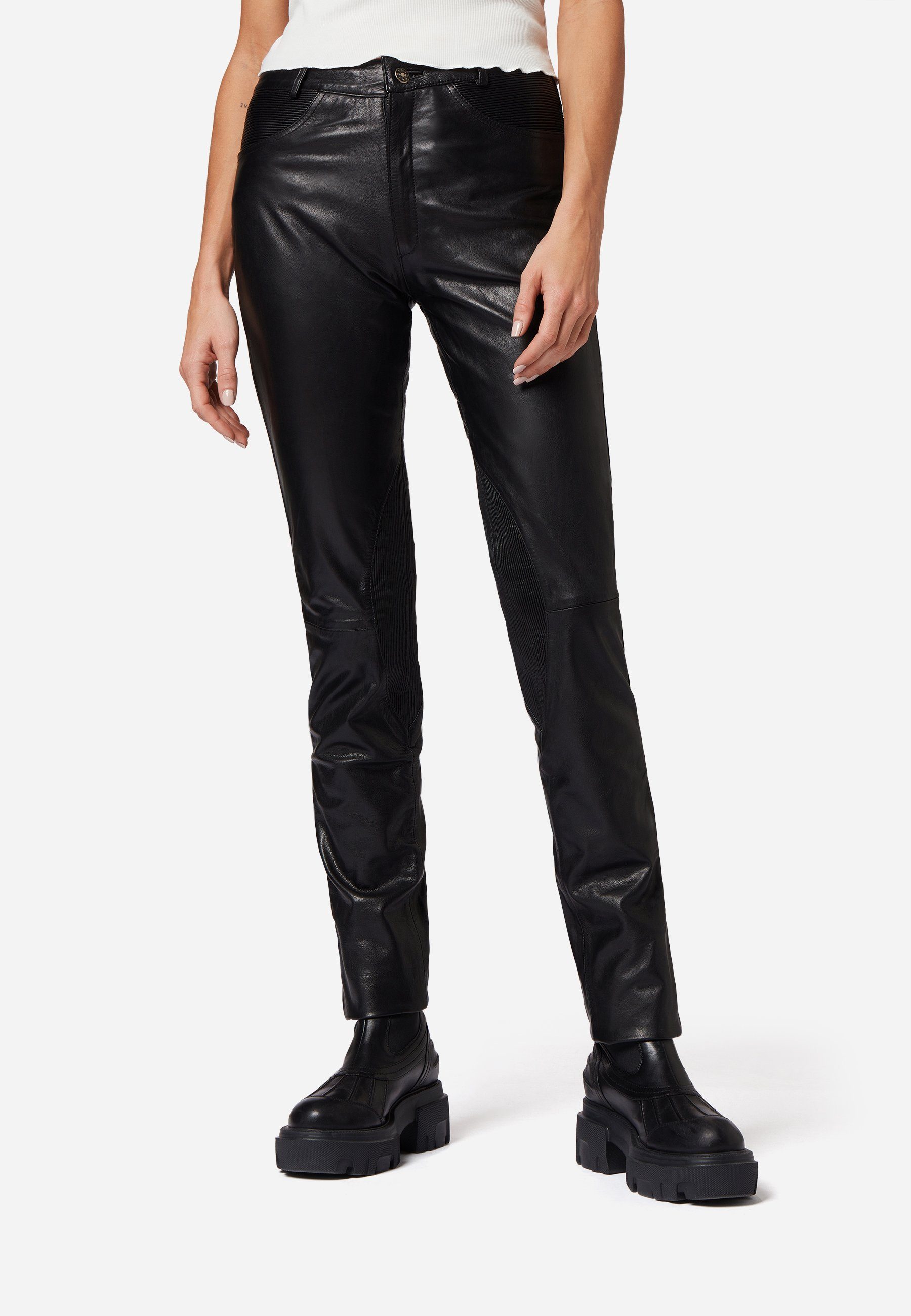 RICANO Lederhose 9810 High Waist Lederhose günstig online kaufen