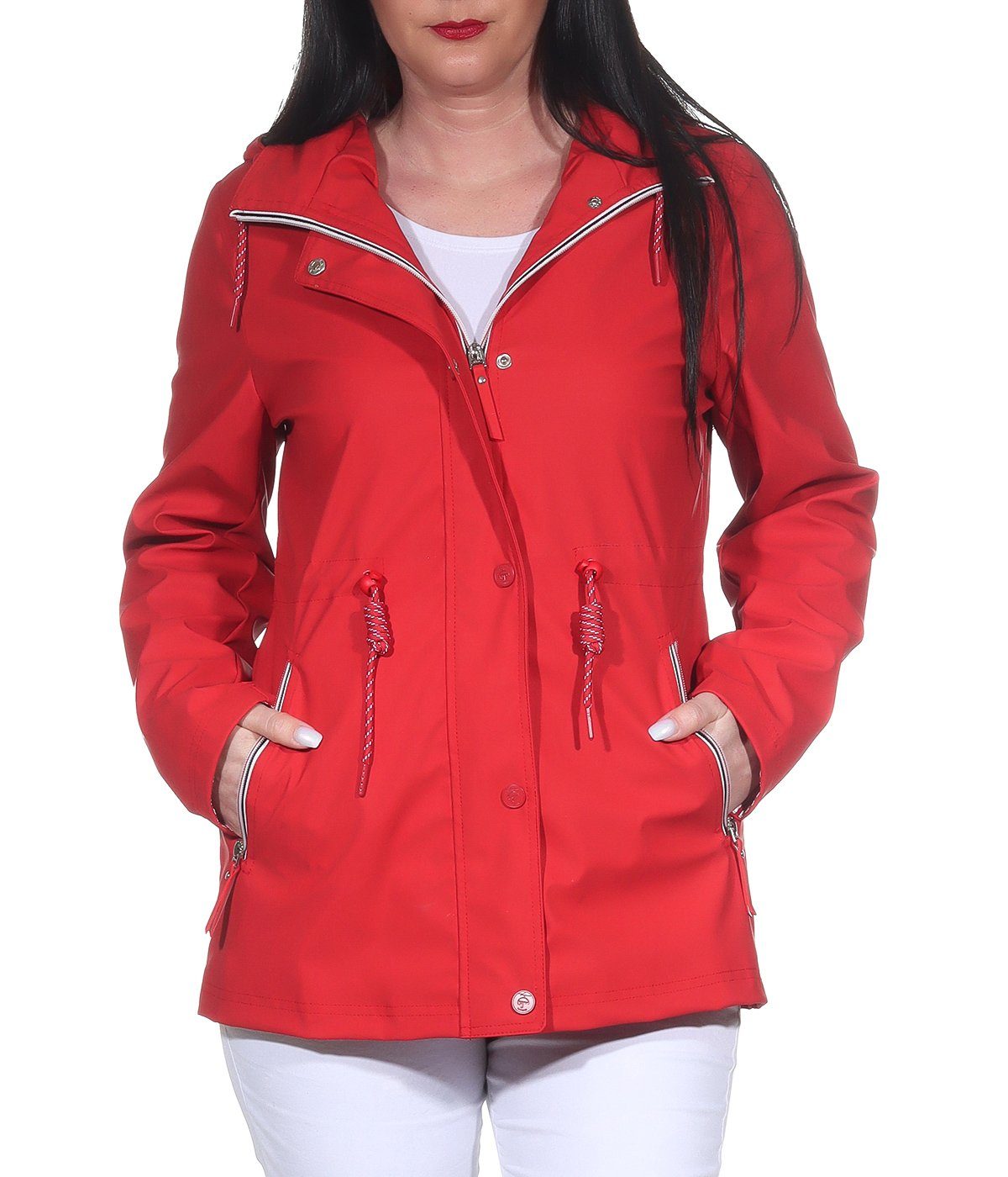 Aurela Damenmode Regenjacke Outdoorjacken Regenjacken Damen Allwetterjacken
