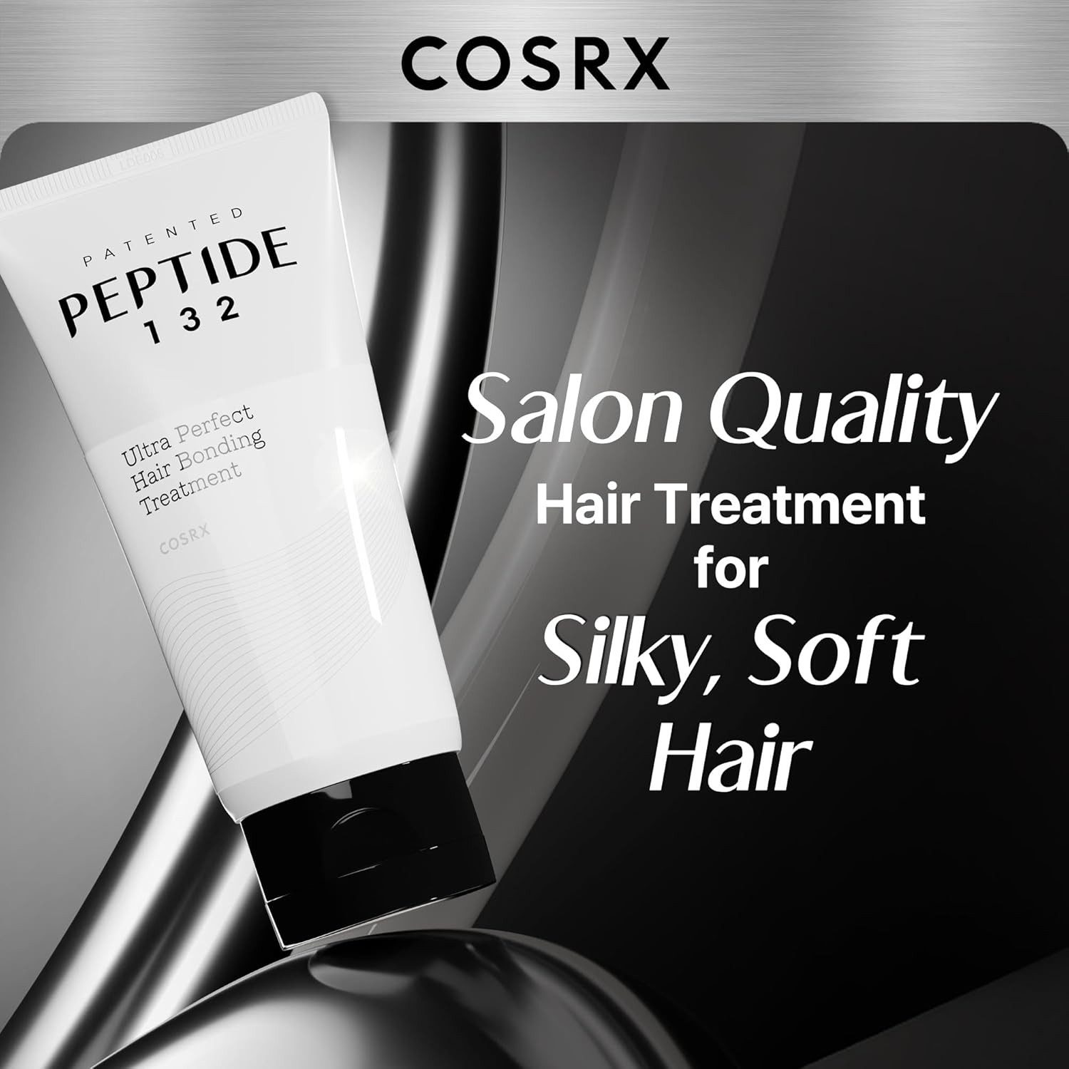 Cosrx Haarmaske Peptide-132 Ultra Perfect Hair Bonding Treatment 120 ml – Intensive, Reparatur, Anti-Frizz-Schutz & Feuchtigkeitspflege für, geschädigtes Haar, Patentierter Peptide, -132™-Komplex & pflanzliche Öle für seidenweichen Glanz