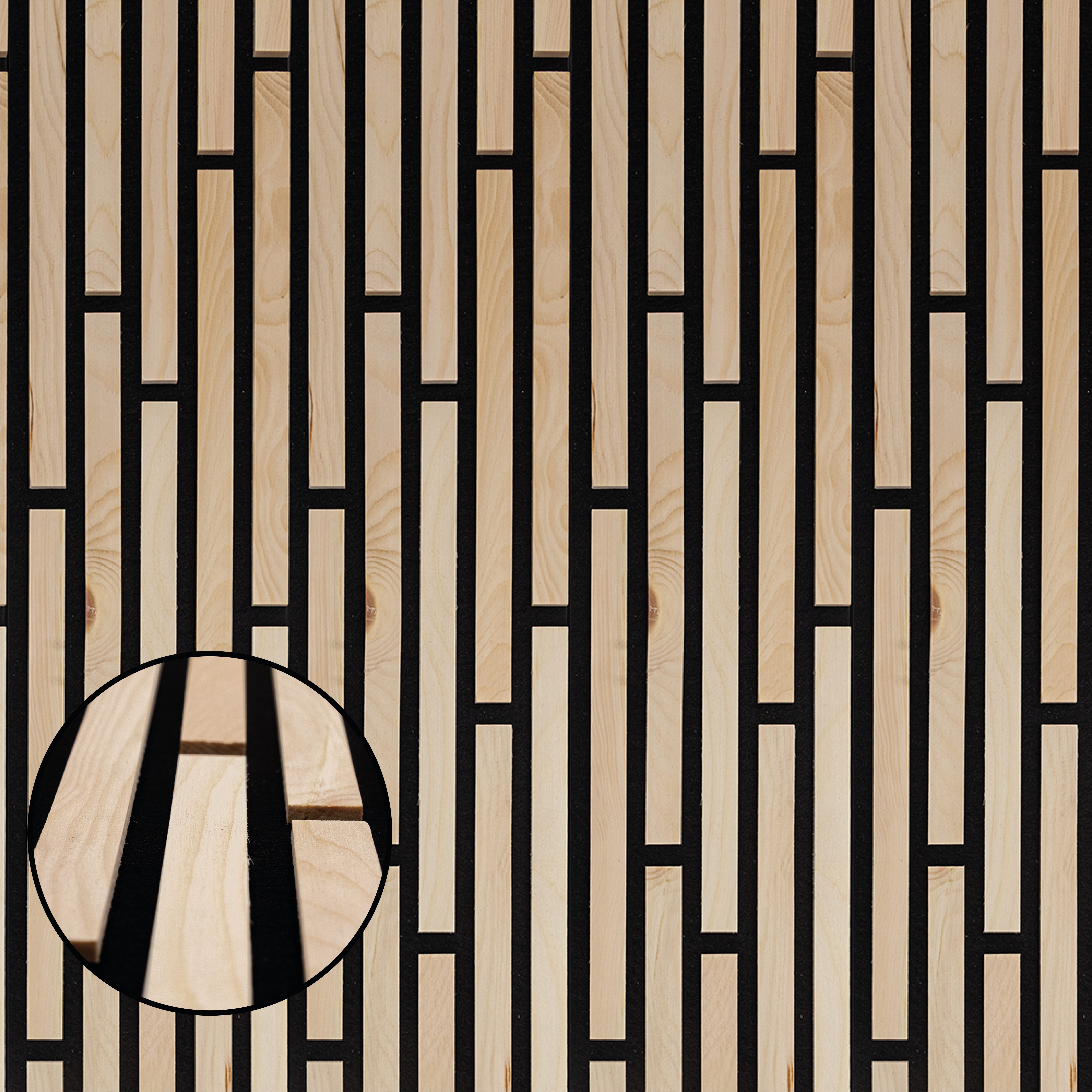 wodewa GmbH Wandpaneel - Akustikpaneel Akzent -, BxL: 16x120 cm, 0,19 qm, (Stück, 0,19 m) 3D-Optik, Schallreduzierung