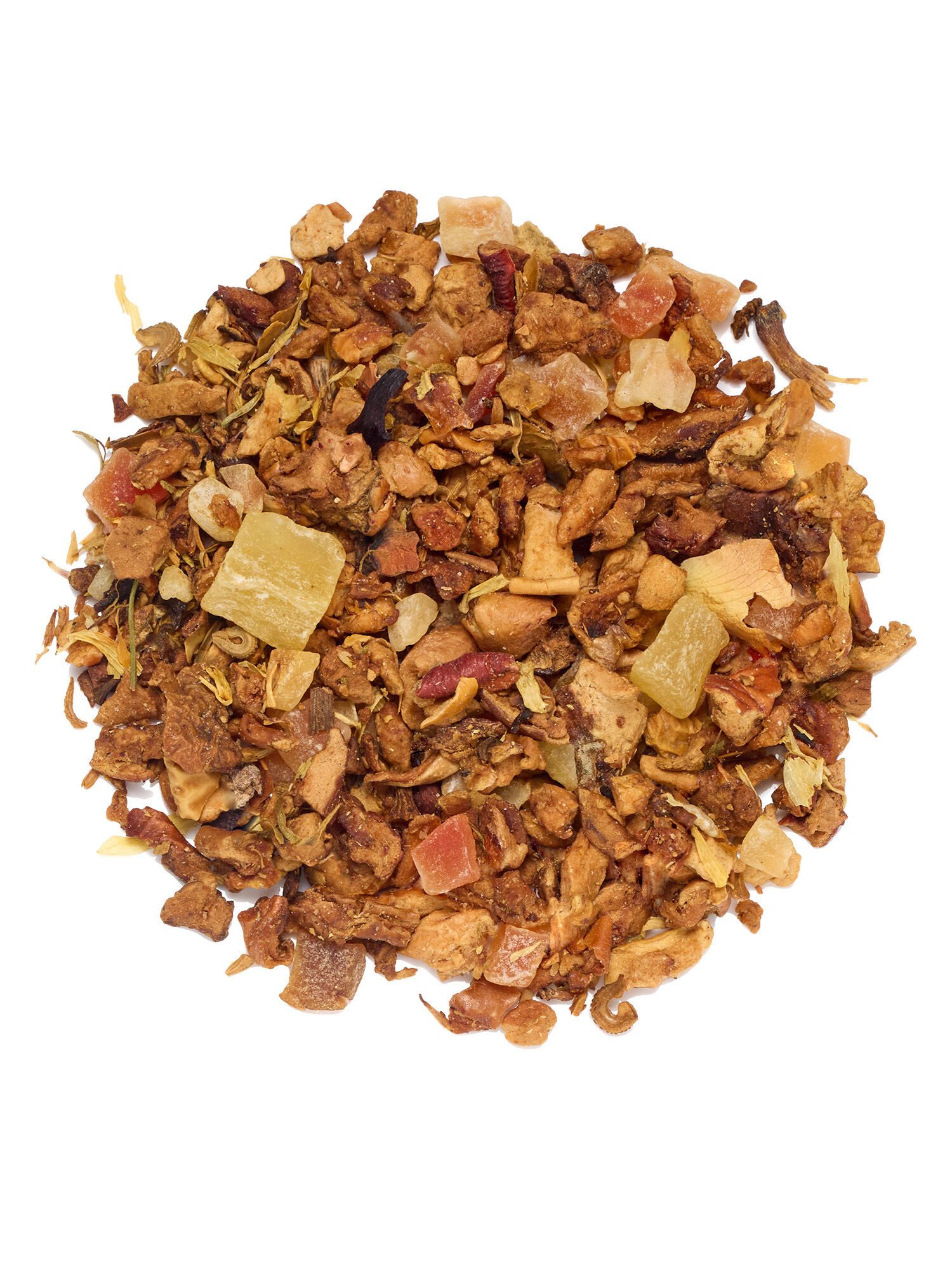 fitvia Tee Früchtetee Mirabelle-Apfel, lose, 100 g, (Früchtetee Mirabelle-Apfel, 100 g, lose – fruchtig-süßer Tee, 100g), mit Mirabellen-Aroma, koffeinfrei & natürlich aromatisiert