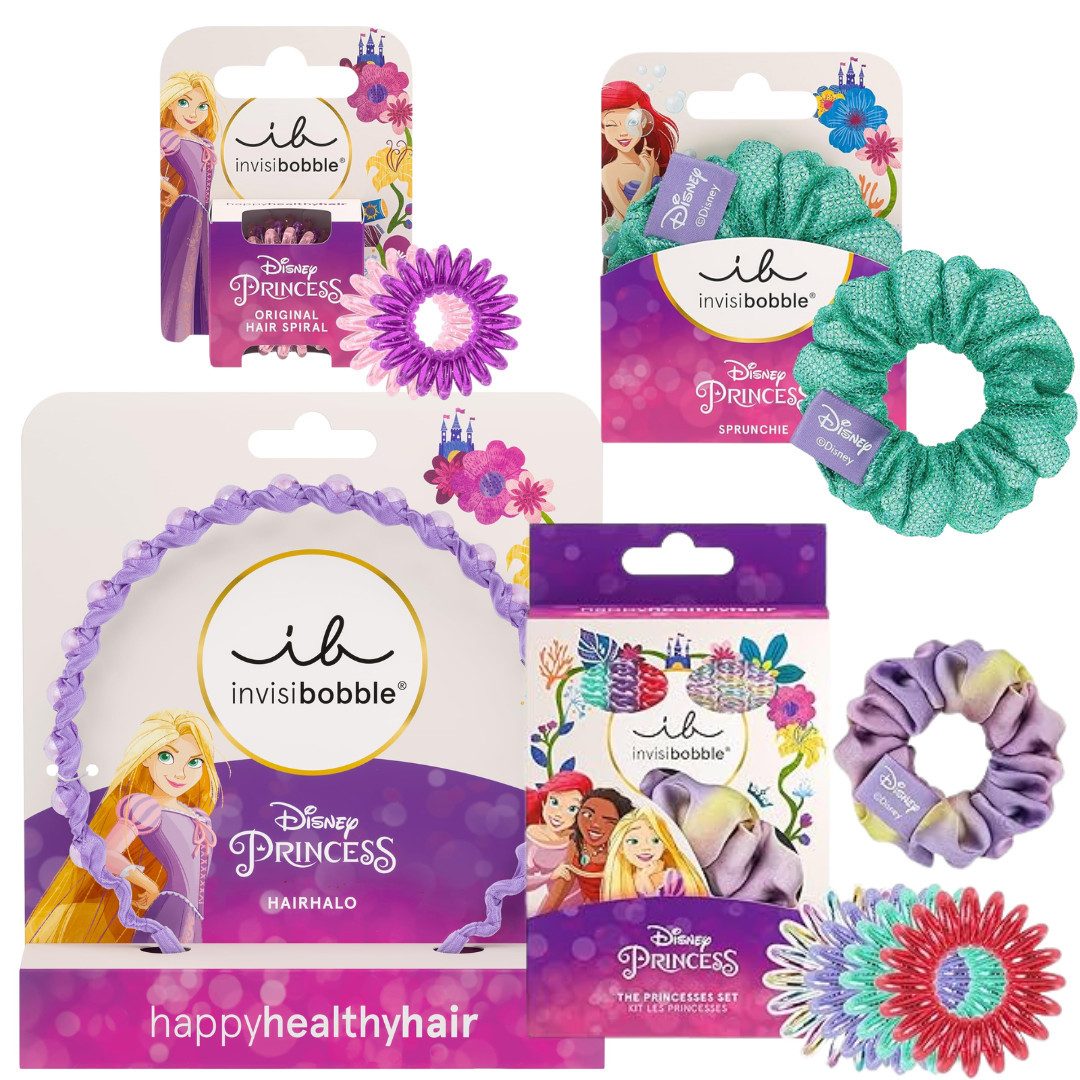 invisibobble Haarstyling-Set Disney Princess Haarset – Zauberhafte Haaraccessoires, 4-tlg.