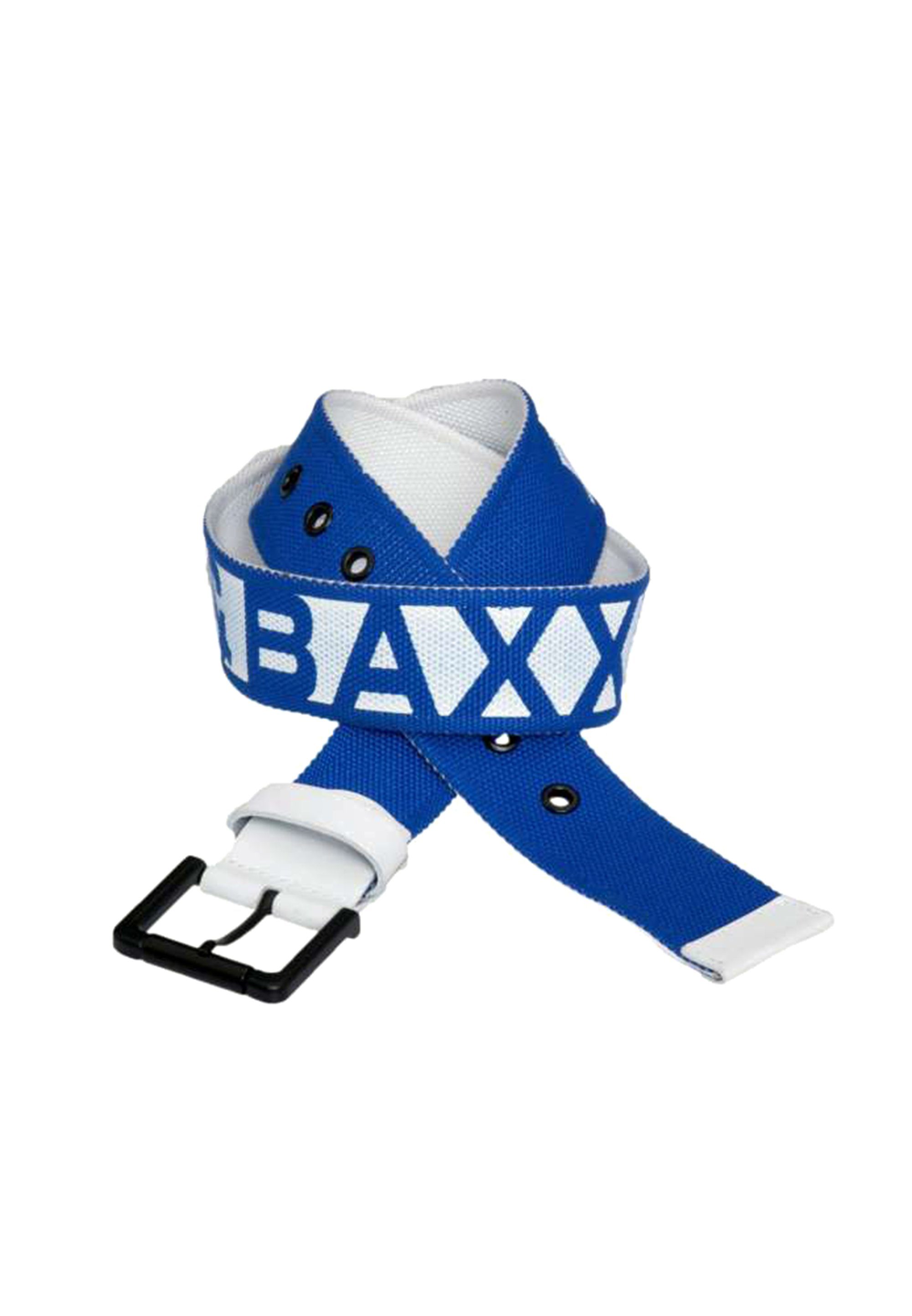 Cipo Stoffgürtel Markendesign blau-weiß & mit Baxx coolem