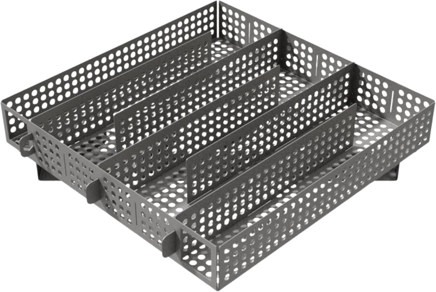 Jaeger Räuchereiprodukte Räucherbox Sparbrand in Edelstahl, verstellbar, Raucherzeuger für Grills, Öfen