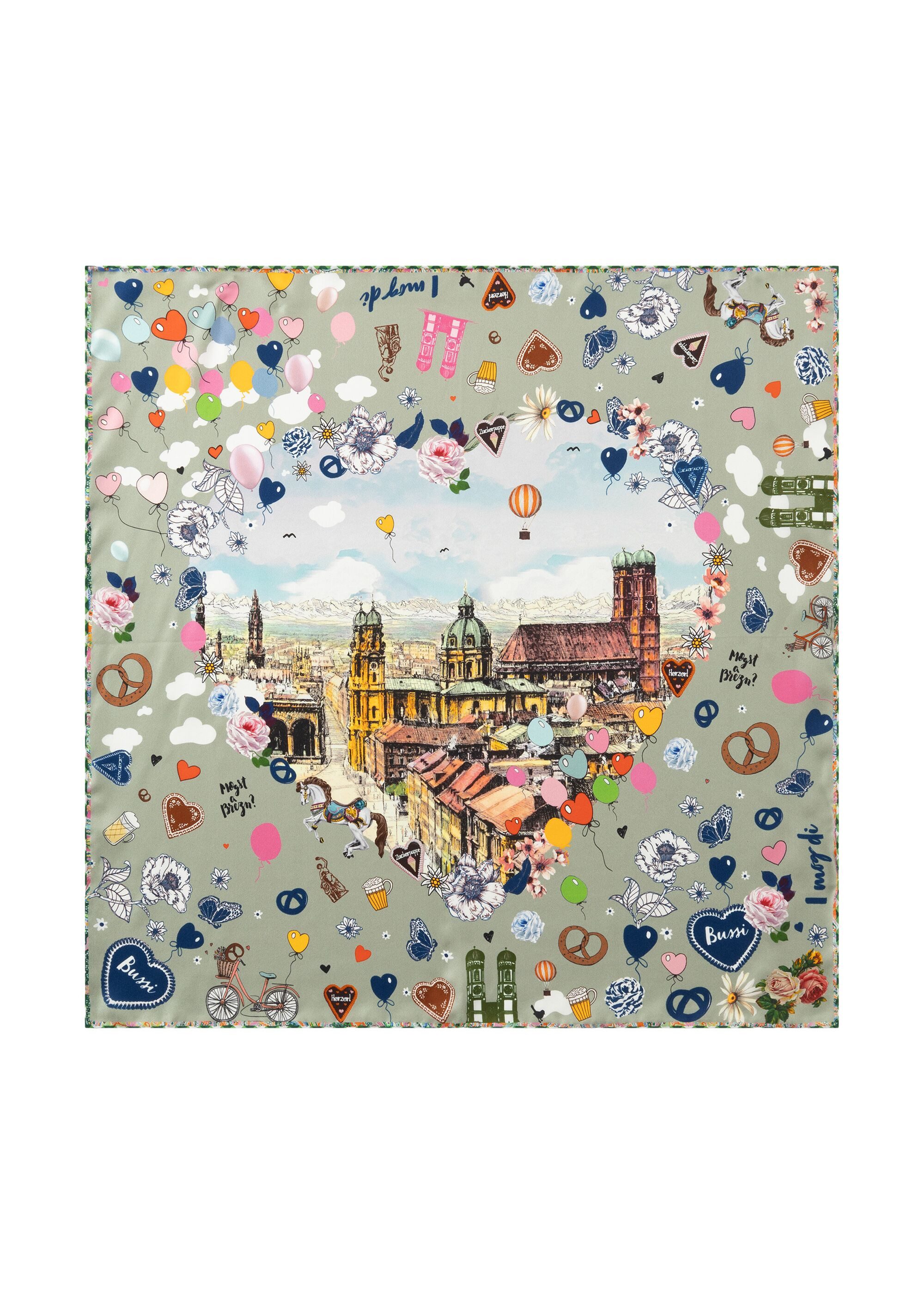 Codello Halstuch, mit typisch bayrischen Oktoberfest-Motiven günstig online kaufen