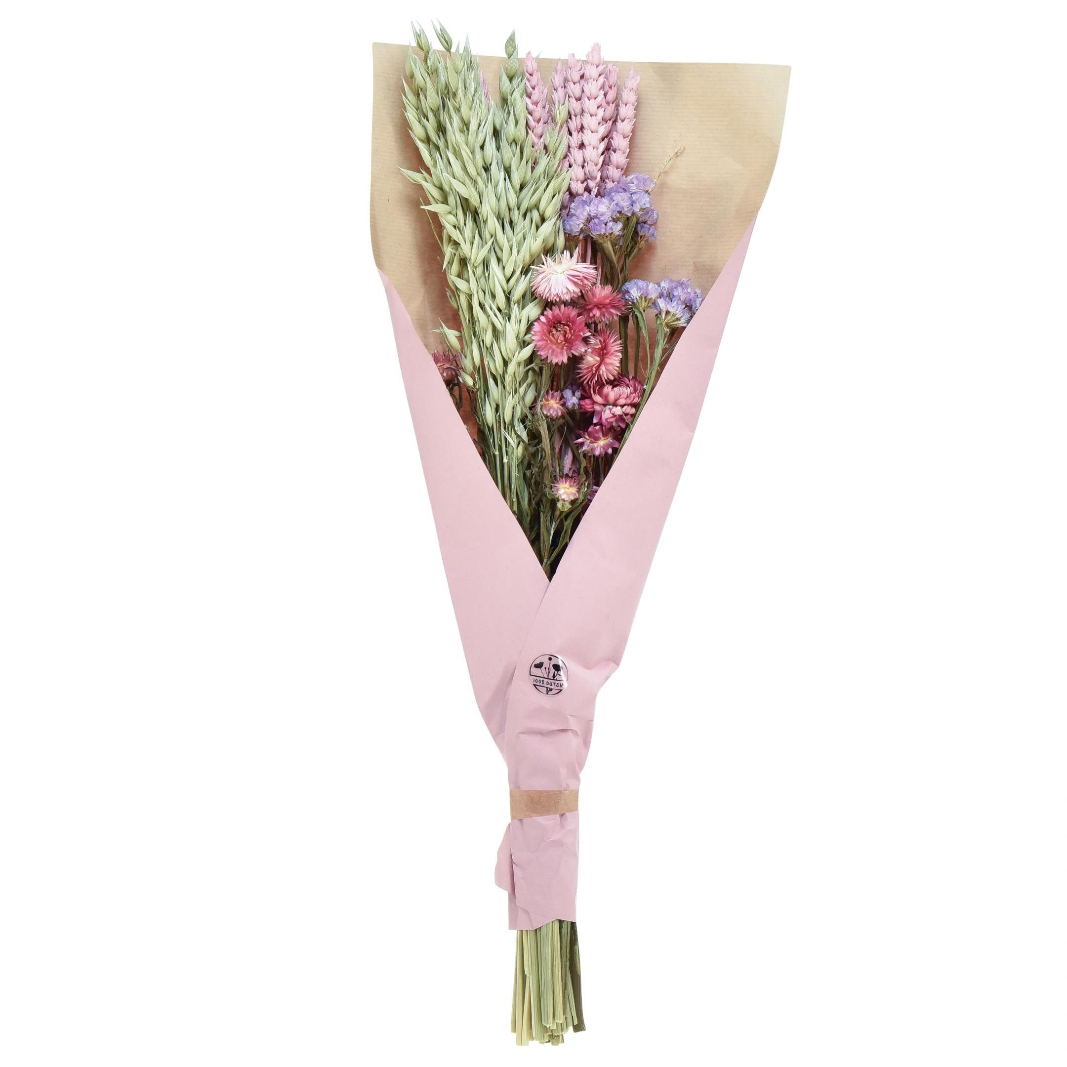 Trockenblume Eleganter Trockenblumenstrauß für Dekoration und Bastelideen, Kaemingk, Höhe 58 cm