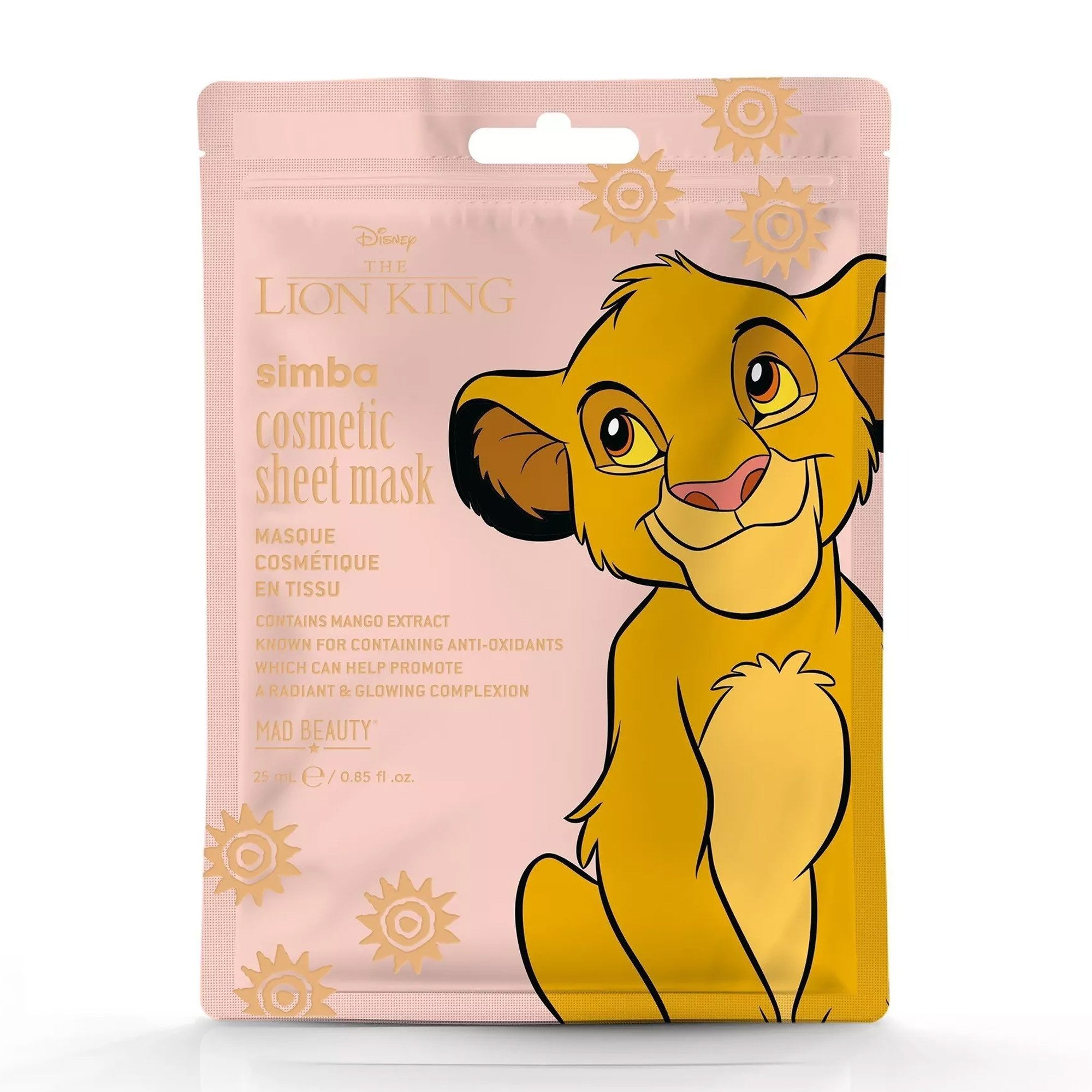 Mad Beauty Gesichtsmaske Simba - Disney König der Löwen, mit 25 ml Inhalt