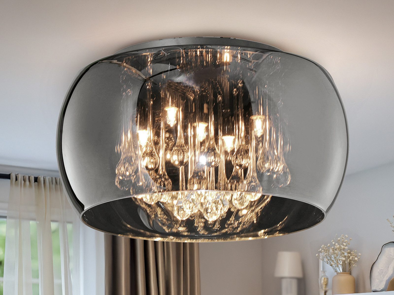 TRIO Leuchten LED Deckenleuchte, LED wechselbar, Warmweiß, Luxuslampen Lamp günstig online kaufen