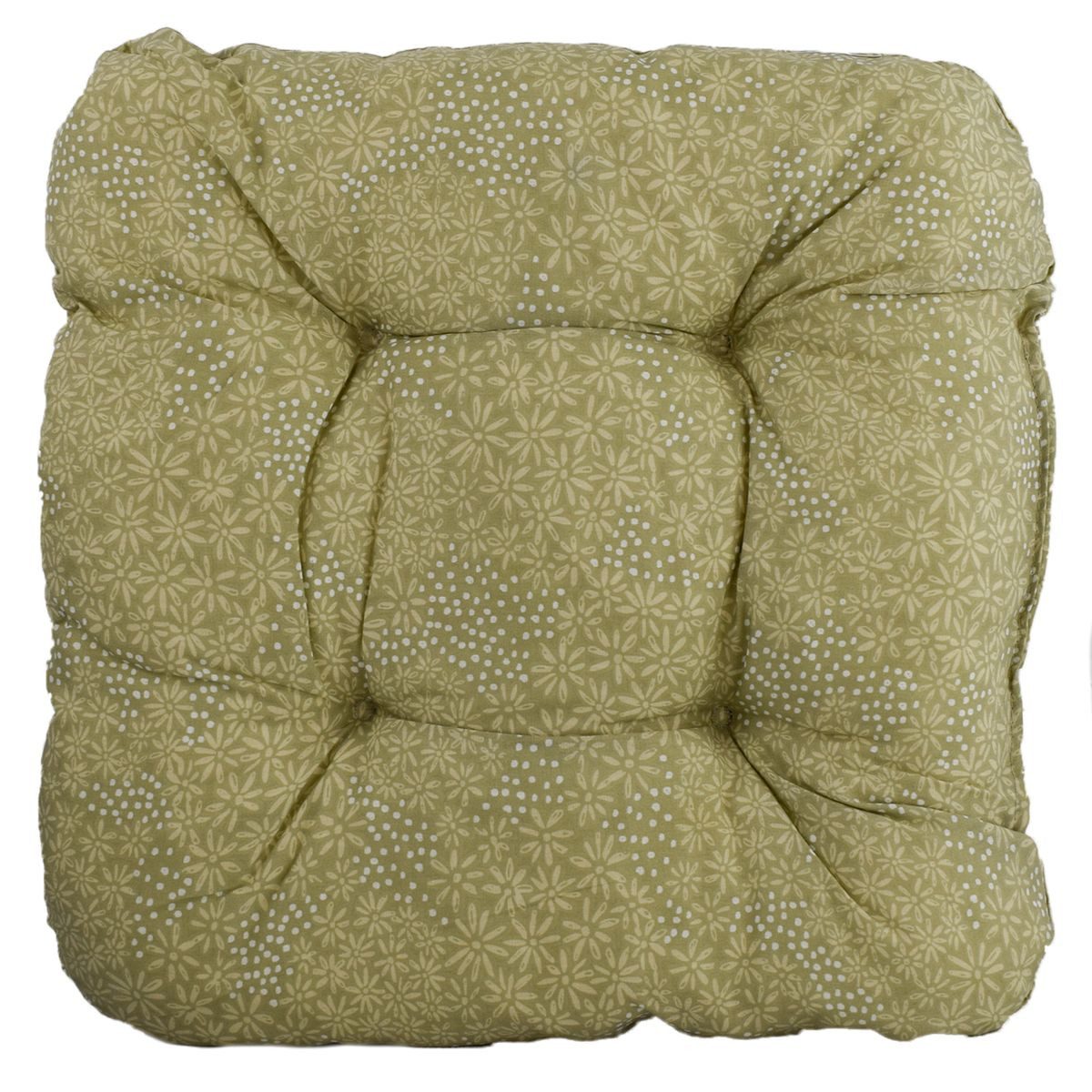Marabellas Shop Sitzkissen Stuhlkissen 38x38x8 cm 4-Punkt-Steppung in 14 Farben Sitzkissen Deko, mit 4-Punkt-Steppung