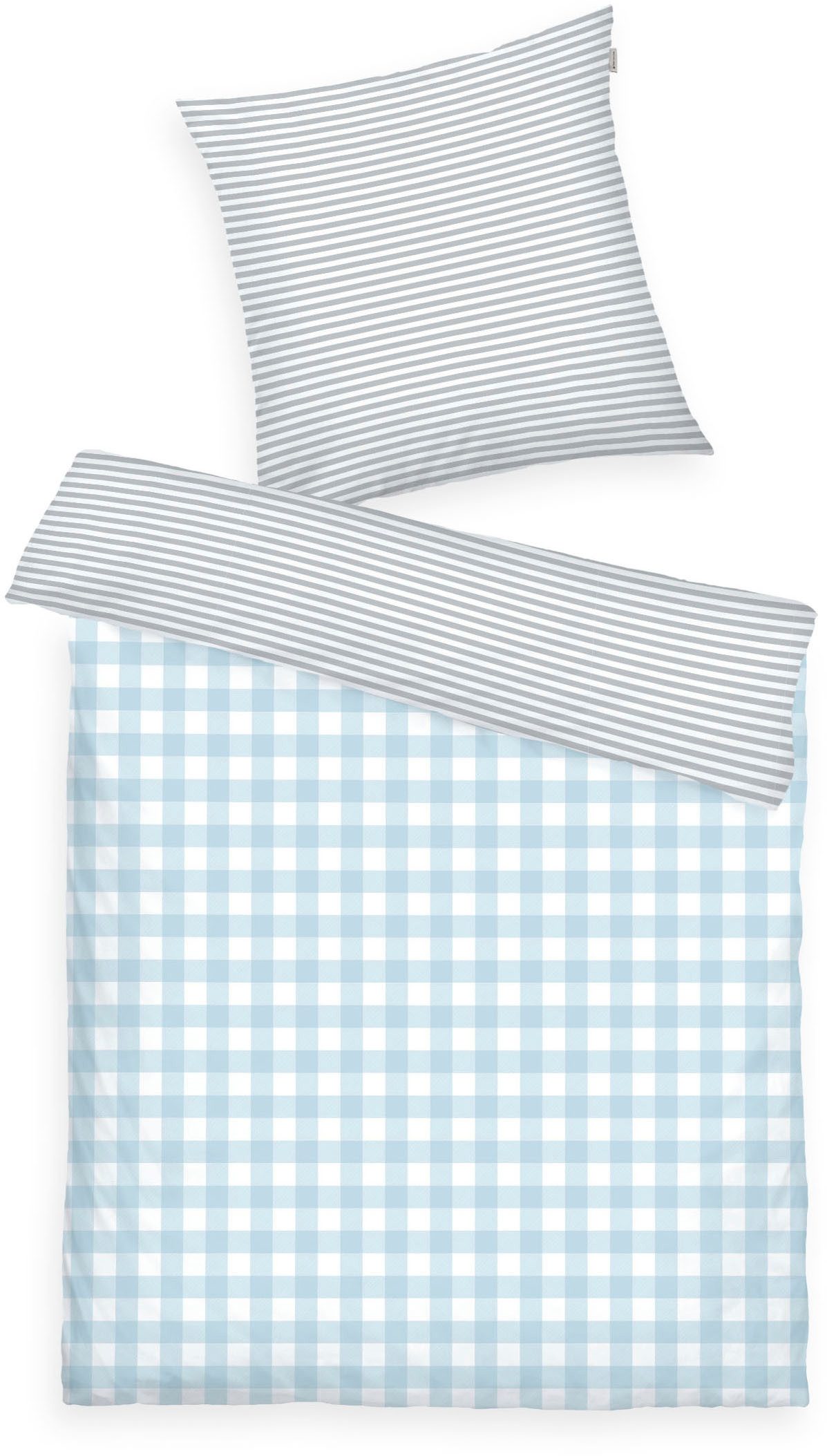 TOM TAILOR HOME Bettwäsche CLASSIC CHECK in Gr. 135x200cm oder 155x220cm, Flanell, 2 teilig, new bedroom, gewebtes Label