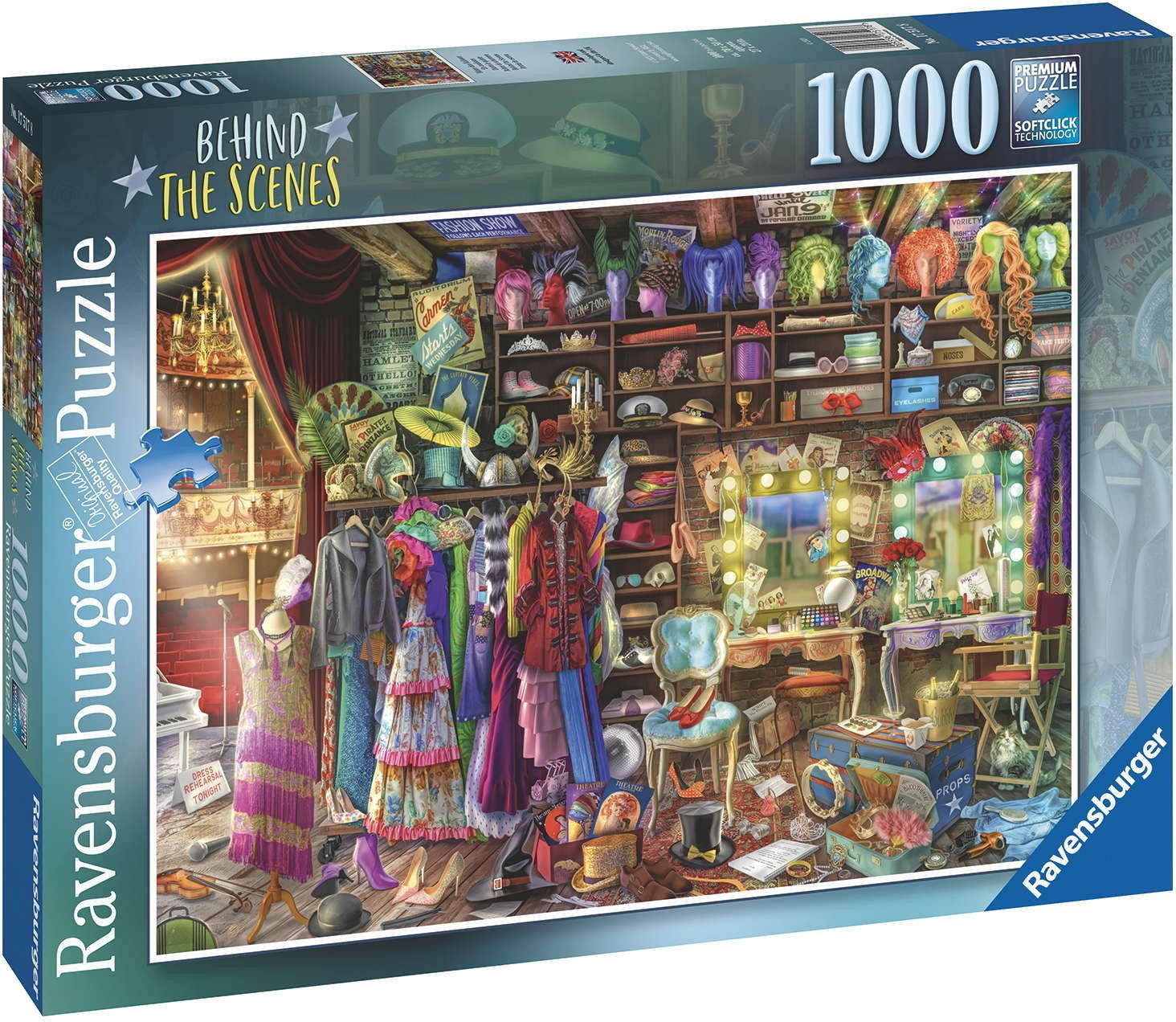Ravensburger Puzzle 1000 Teile Puzzle Backstage 17517, 1000 Puzzleteile