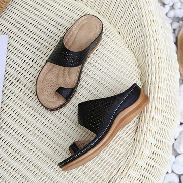 ZWY Sandalen für Frauen Breite, Komfort und Unterstützung Slope Sandalen Sandalette
