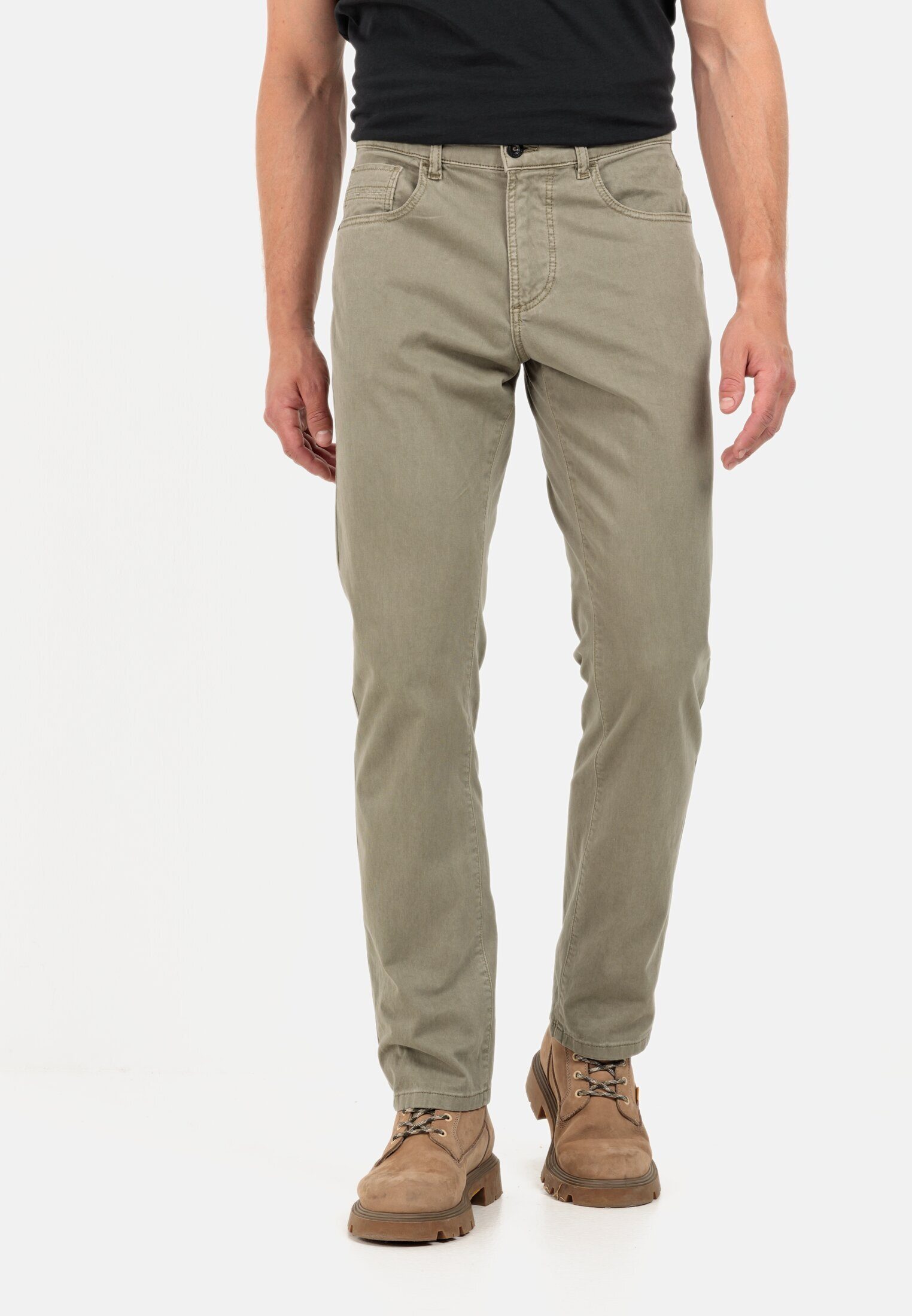 Relaxed camel Khaki Fit 5-Pocket-Jeans active 5-Pocket Hose