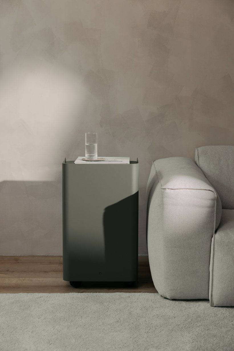 Metallbude Rollcontainer JUNO, variabel nutzbar als Beistelltisch, Nachttisch oder Organizer