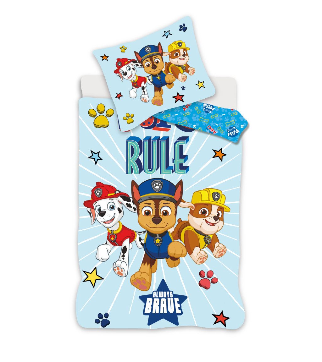Kinderbettwäsche Paw Patrol Brave Kinder-Bettwäsche-Set 100×140cm, 40×45cm