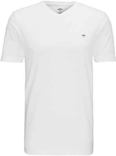 FYNCH-HATTON V-Shirt mit Logostickerei
