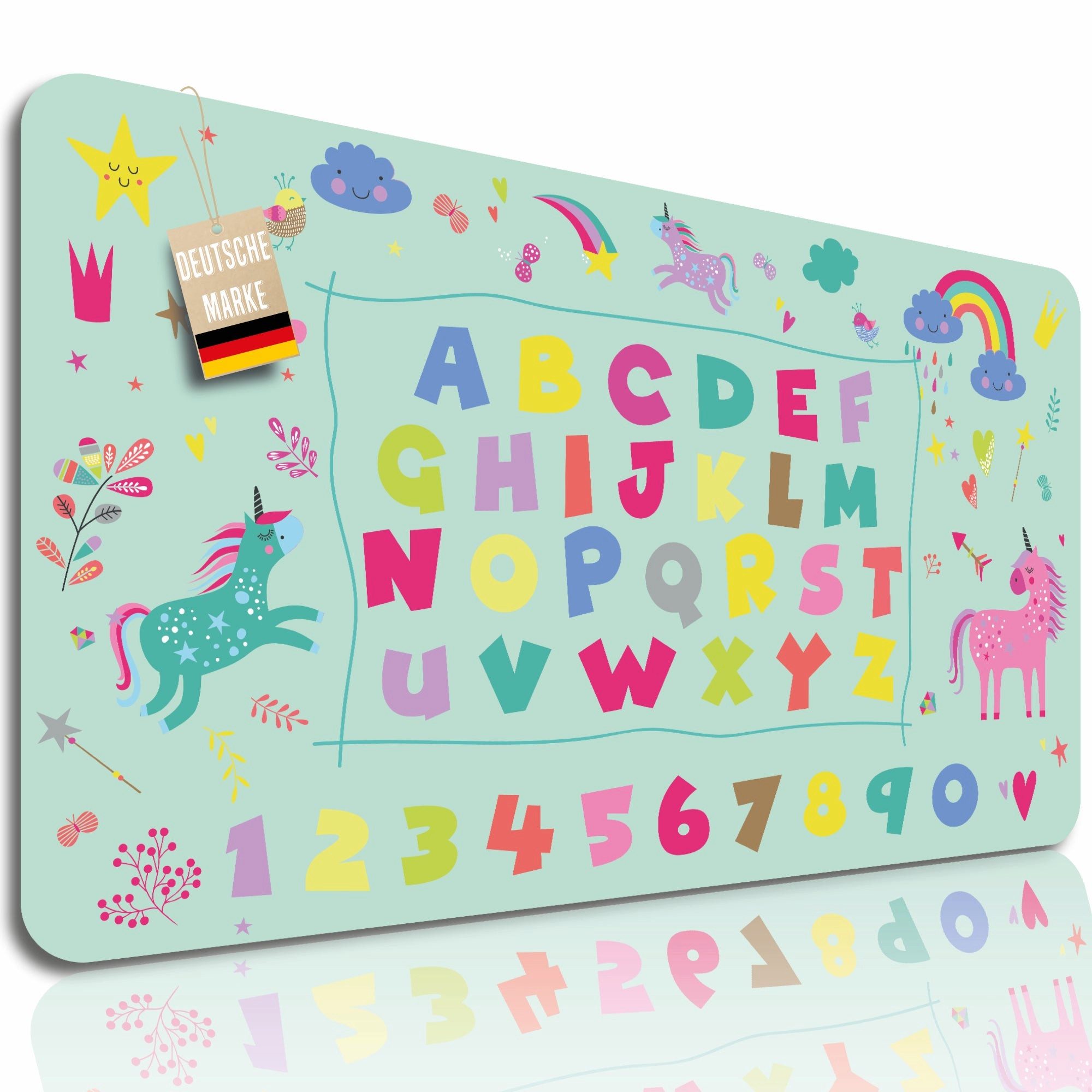 Lineo Schreibtischunterlage Malunterlage für Kinder abwischbar, (1 tlg., XXL Kinder-Tisch-Unterlage)